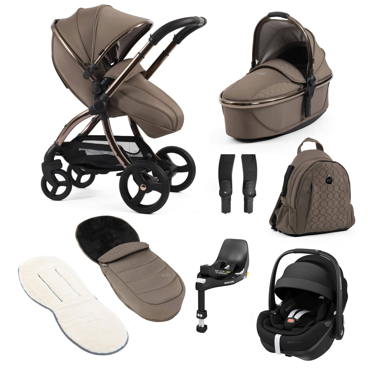 egg travel systems egg3 Luxury Maxi-Cosi Travel System Bundle - Mink 14863-MNK