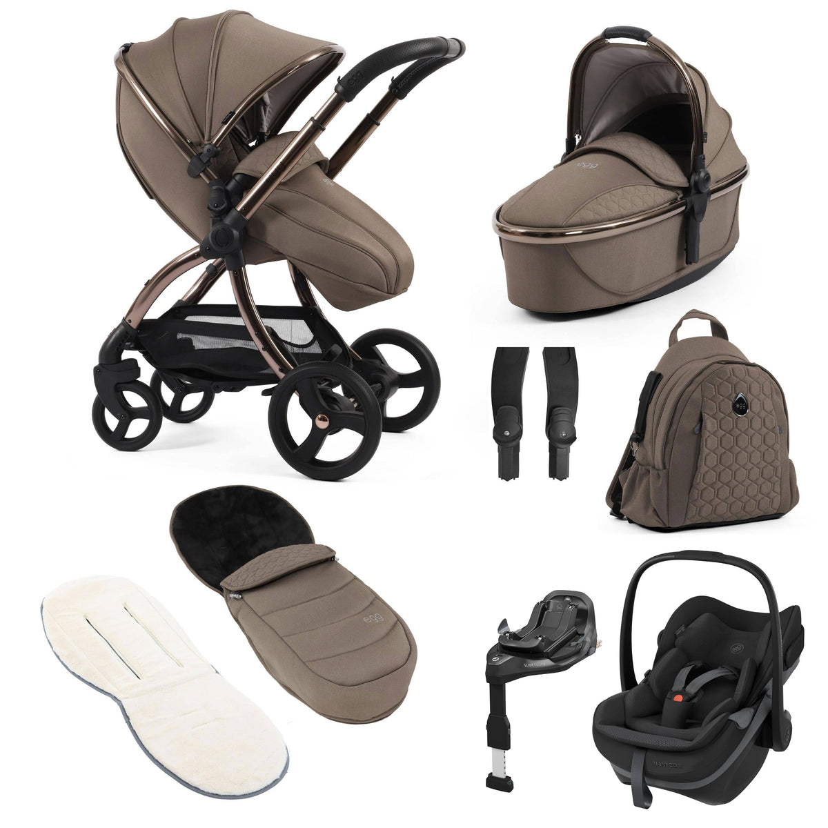 egg travel systems egg3 Luxury Maxi-Cosi Travel System Bundle - Mink 23589-PBS-MNK