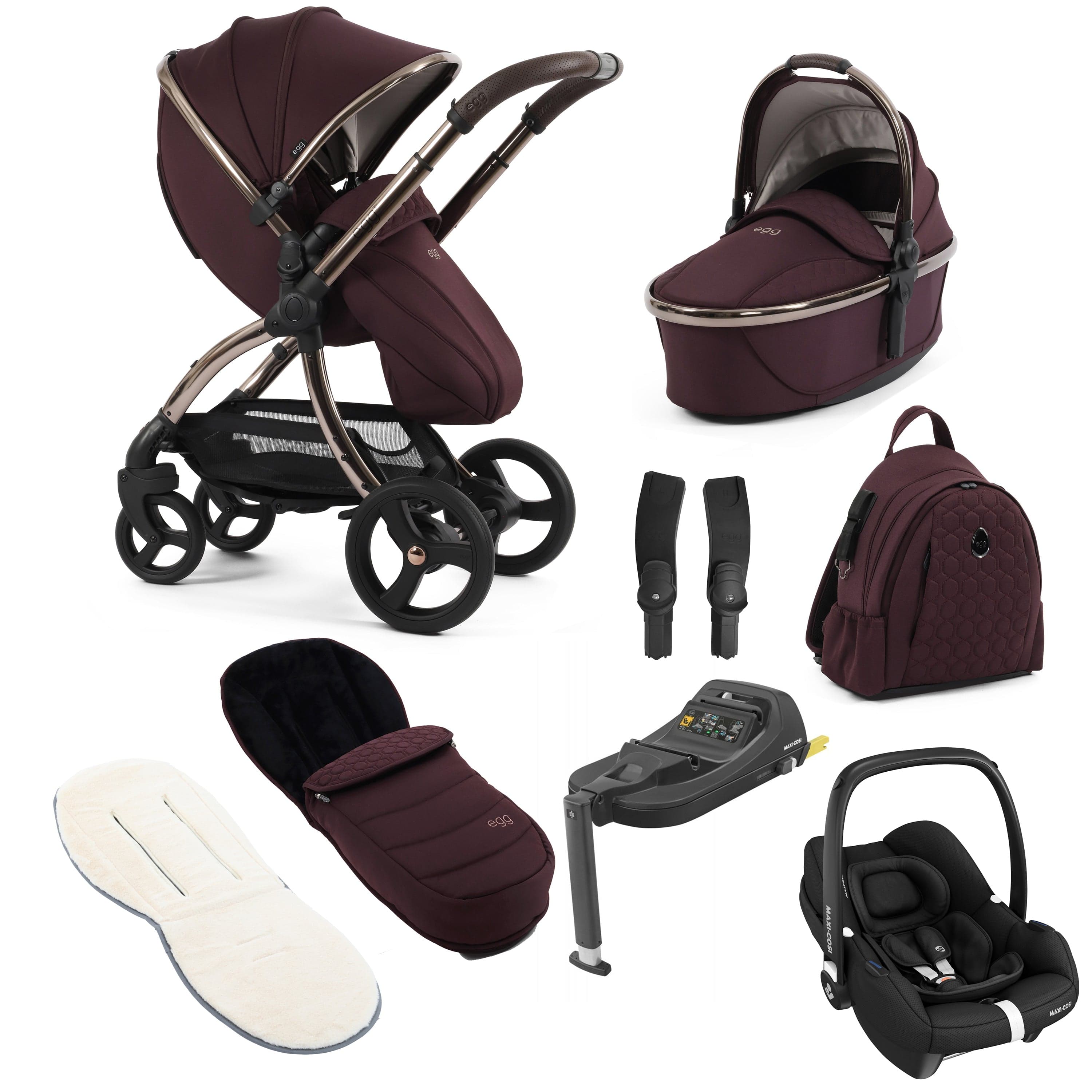 egg travel systems egg3 Luxury Maxi-Cosi Travel System Bundle - Mulberry 18013-CAB-MUL