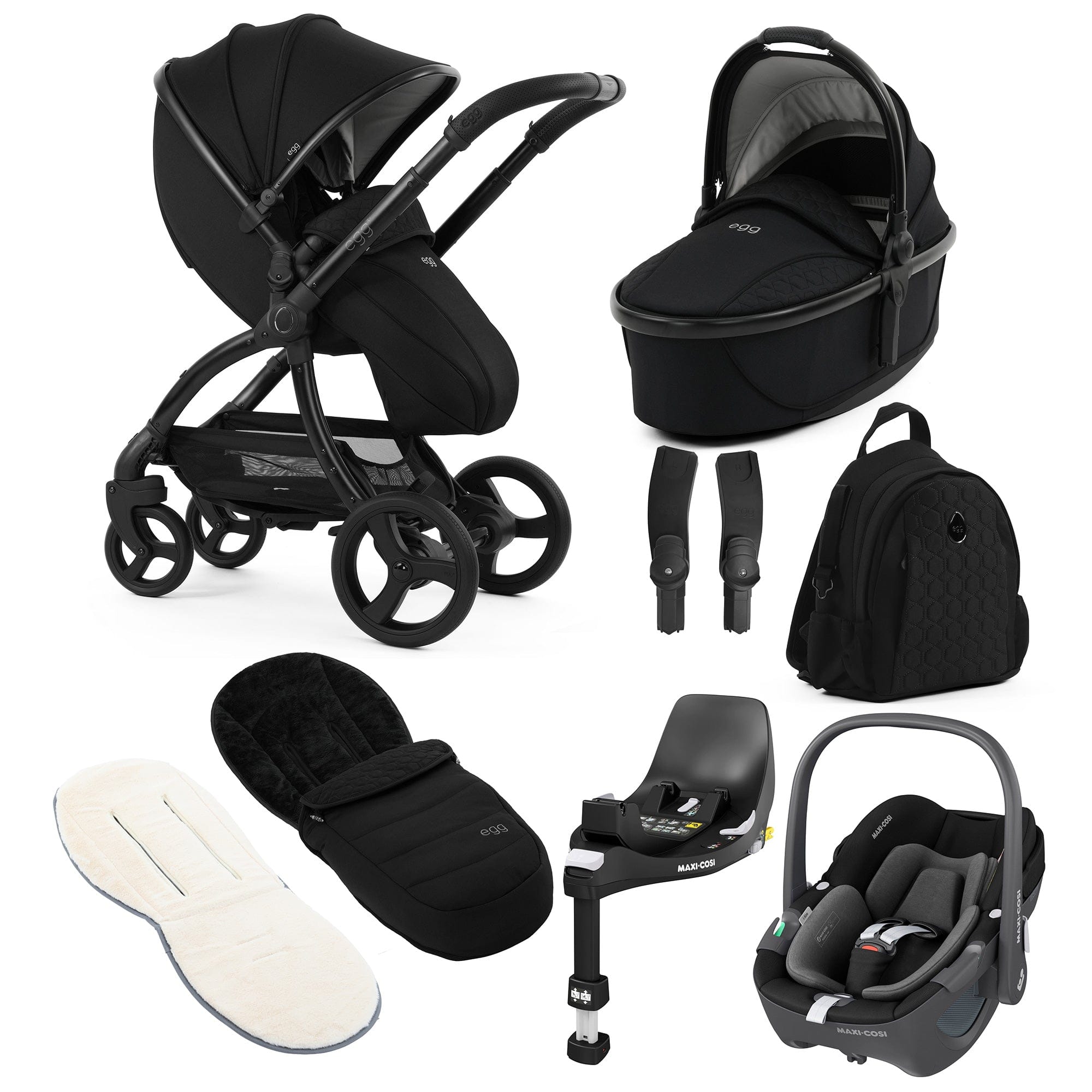 egg travel systems egg3 Luxury Maxi-Cosi Travel System Bundle - Panther 21005-PEB-PAN