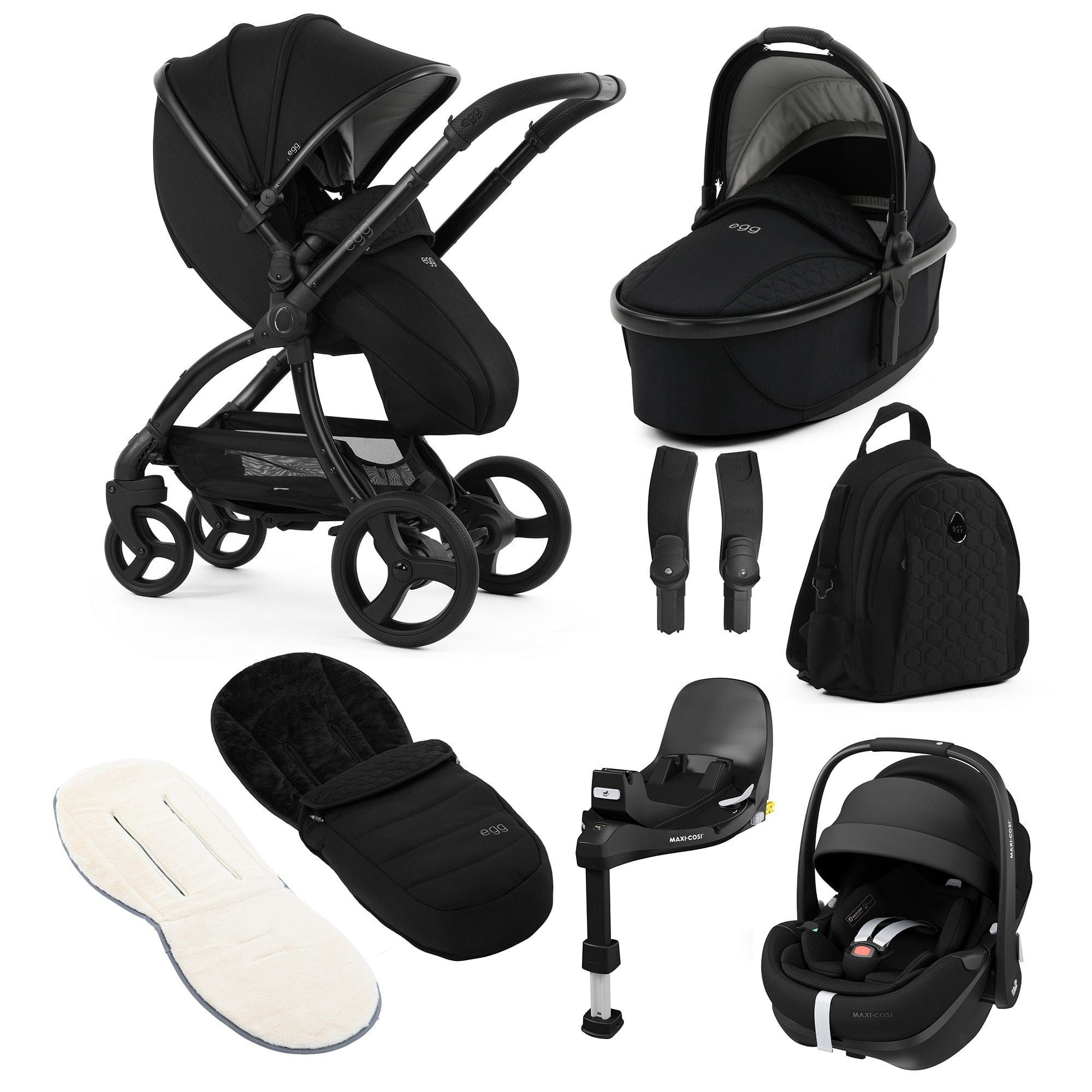 egg travel systems egg3 Luxury Maxi-Cosi Travel System Bundle - Panther 21006-PV2-PAN