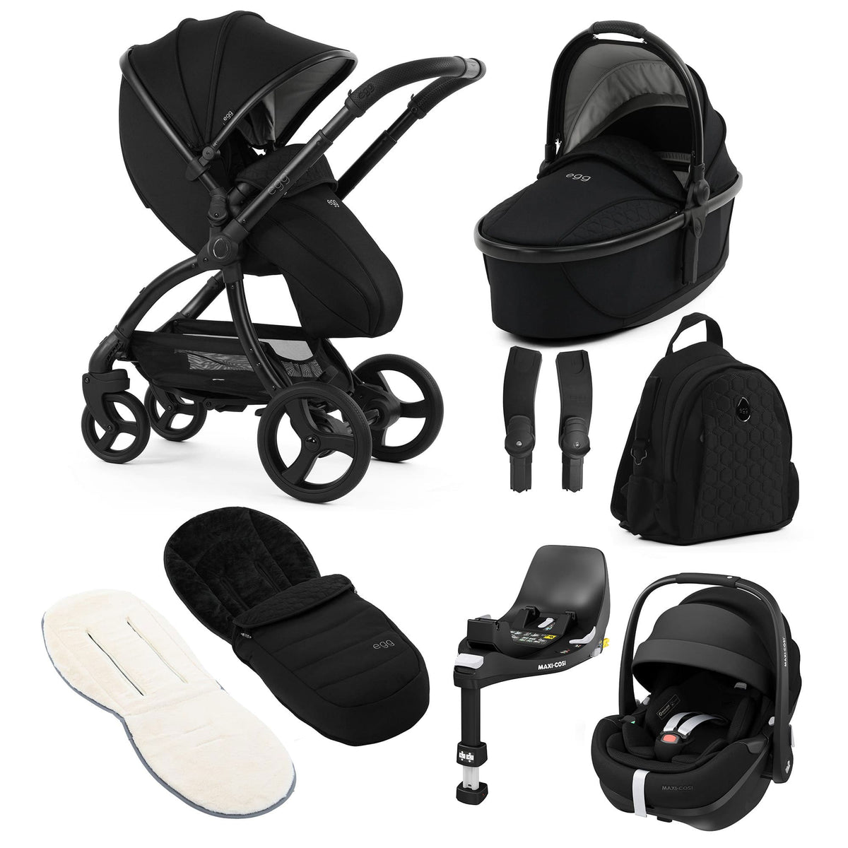 egg travel systems egg3 Luxury Maxi-Cosi Travel System Bundle - Panther 21006-PV2-PAN