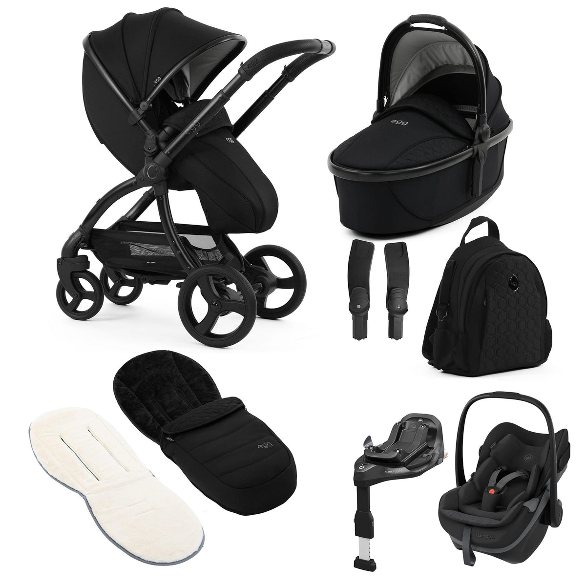 egg travel systems egg3 Luxury Maxi-Cosi Travel System Bundle - Panther 23585-PBS-PAN