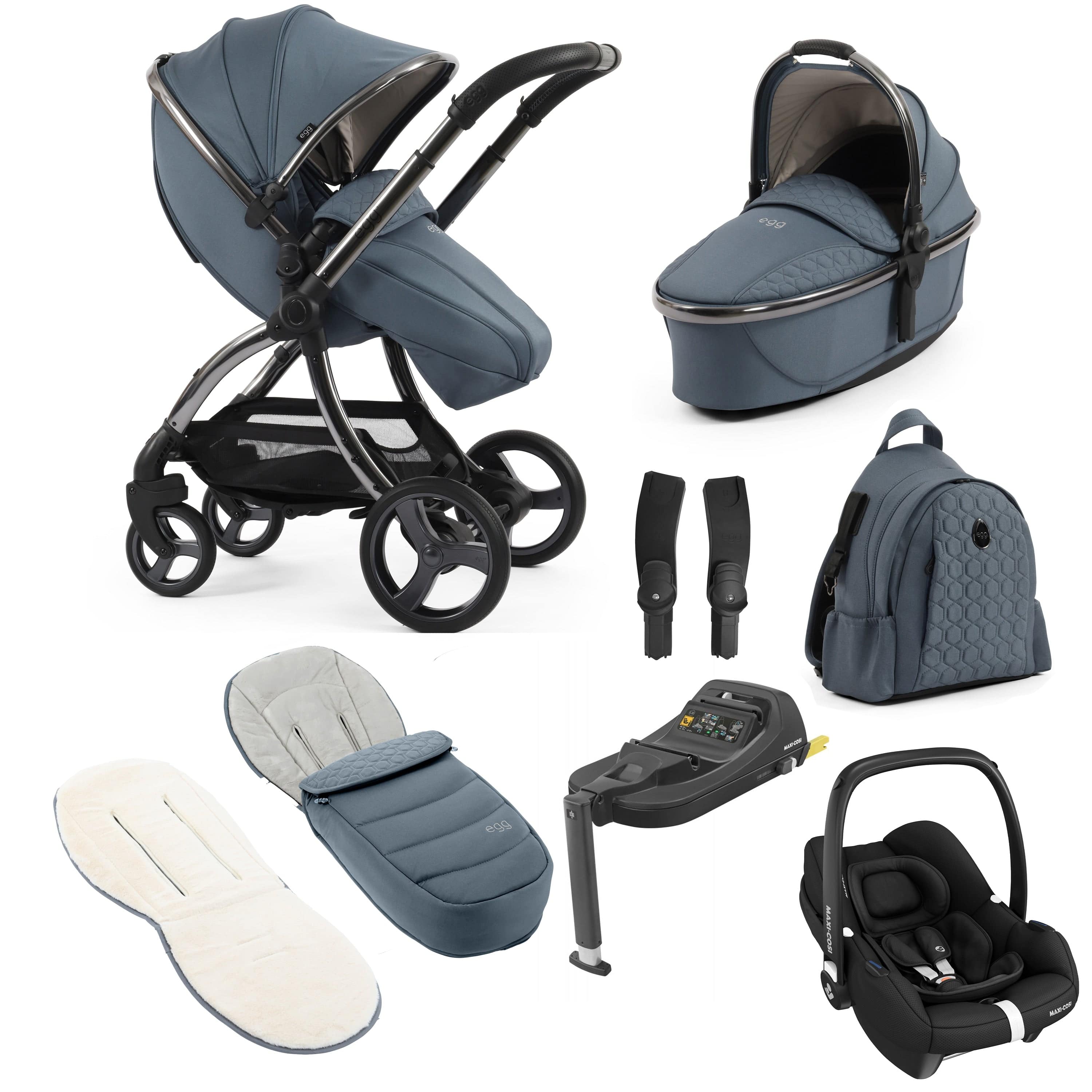 egg travel systems egg3 Luxury Maxi-Cosi Travel System Bundle - Topaz 18014-CAB-TOP