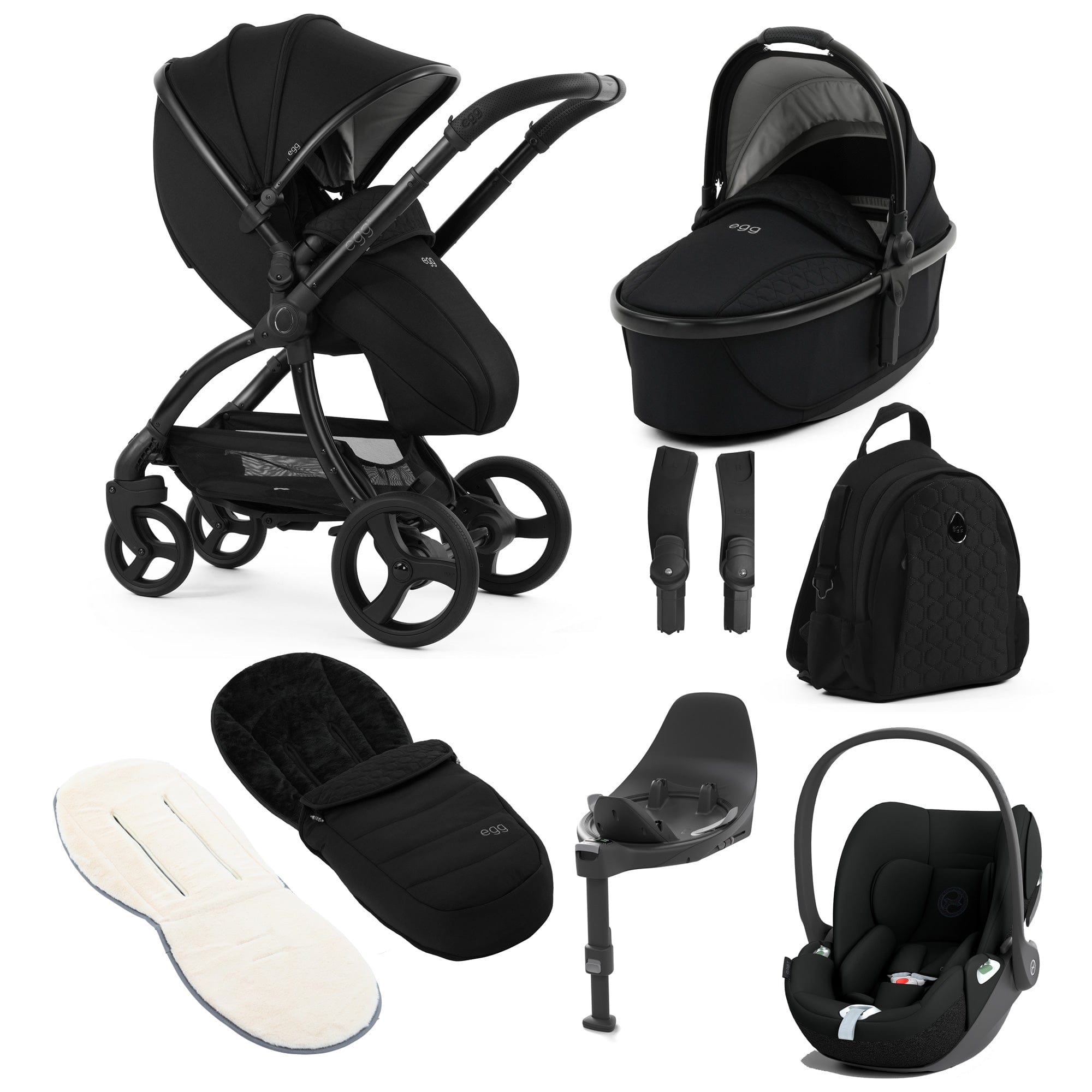 egg travel systems egg3 Luxury Travel System Bundle - Panther 21007-CLT-PAN