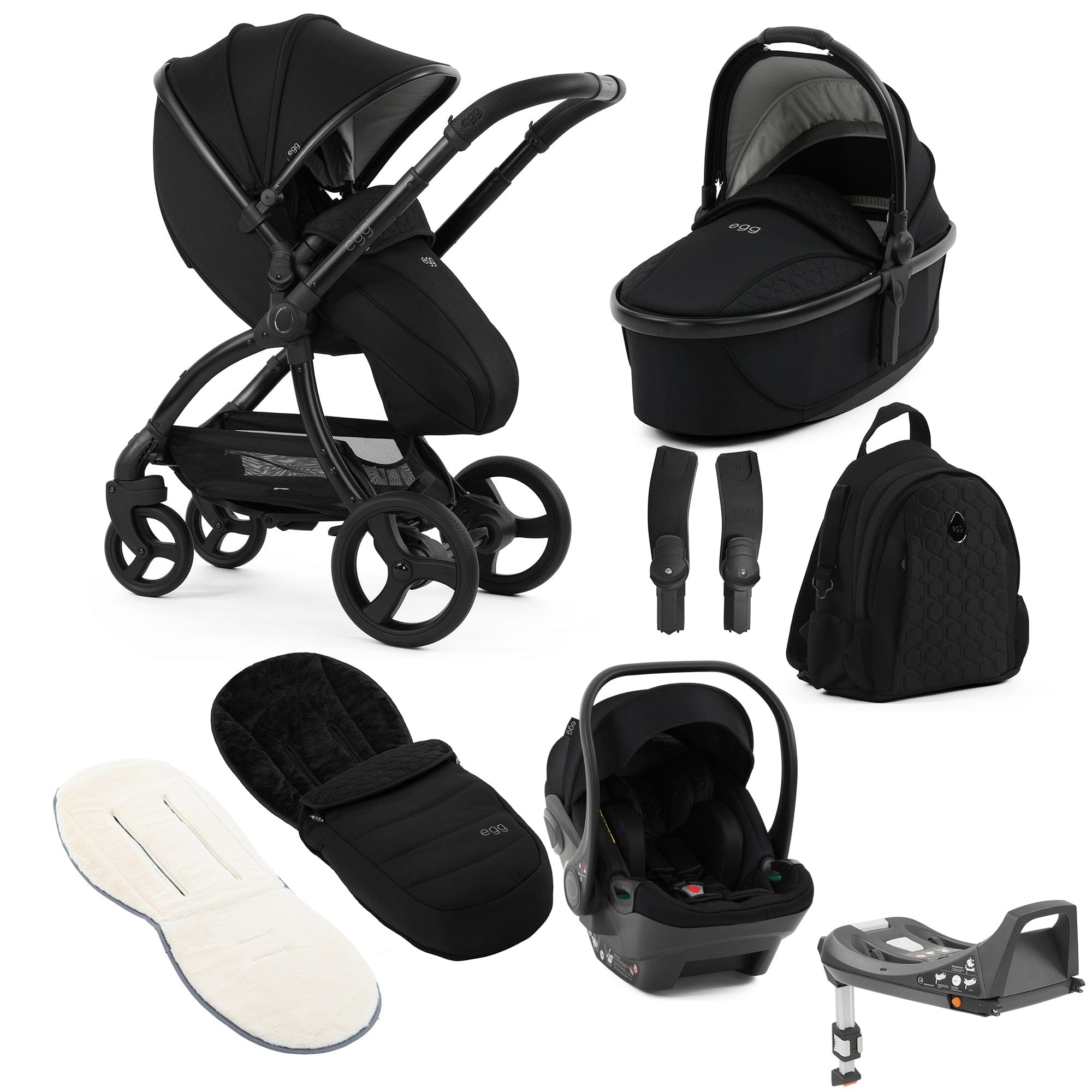 egg travel systems egg3 Luxury Travel System Bundle - Panther 21008-EGG-PAN