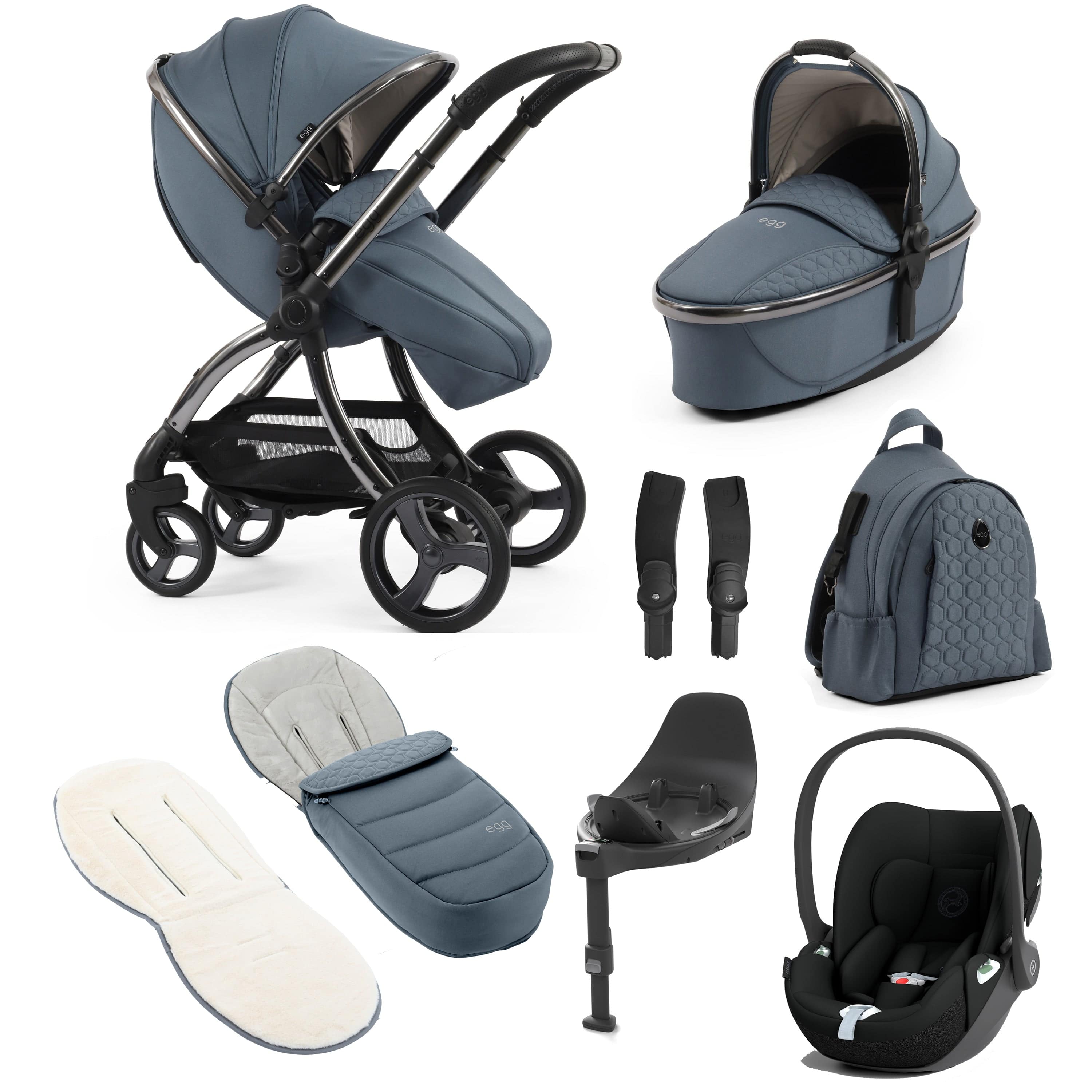 egg travel systems egg3 Luxury Travel System Bundle - Topaz 18039-CT-TOP