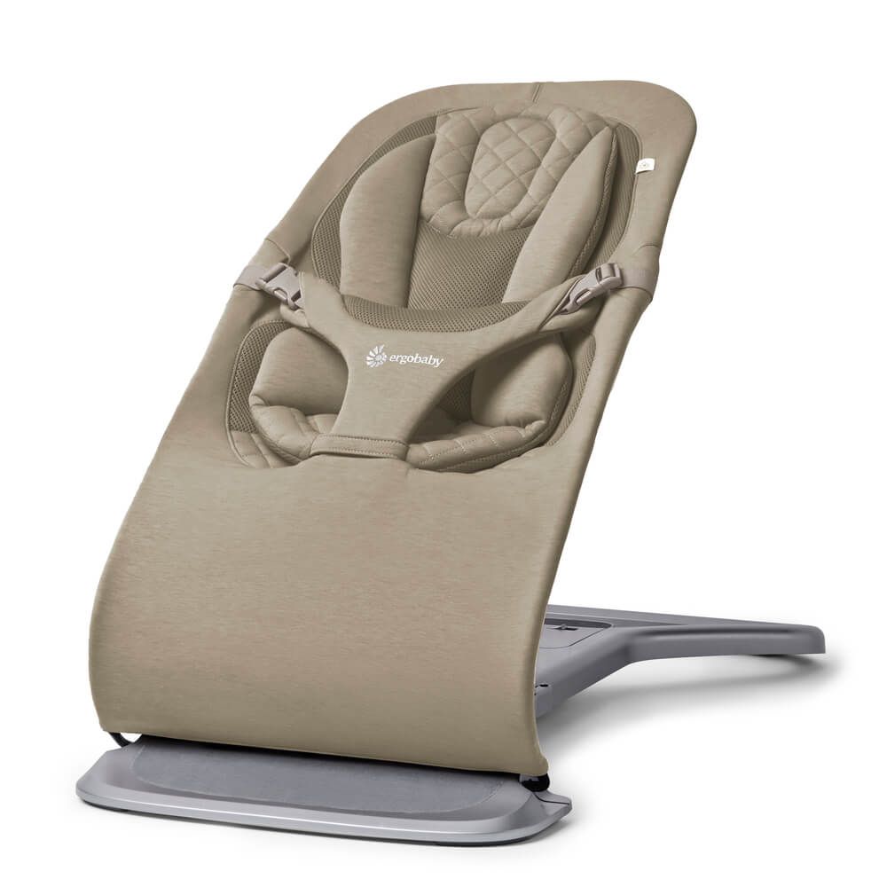 Ergobaby rocking bouncing cradles ErgoBaby Evolve Bouncer - Soft Olive EVLBNCSFTOLVUK