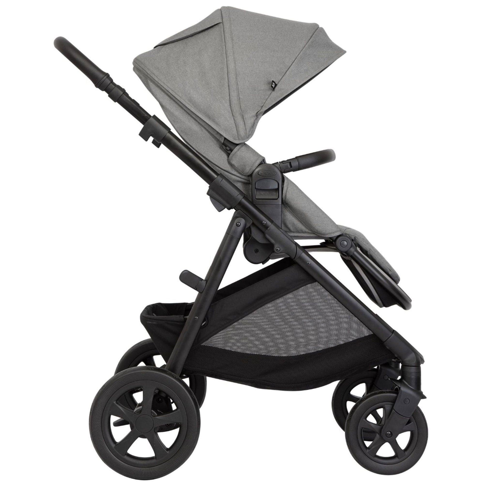 Graco Pushchairs & Buggies Graco Near2Me DLX Trio inc. Pushchair, Carrycot and Snuglite in Ash