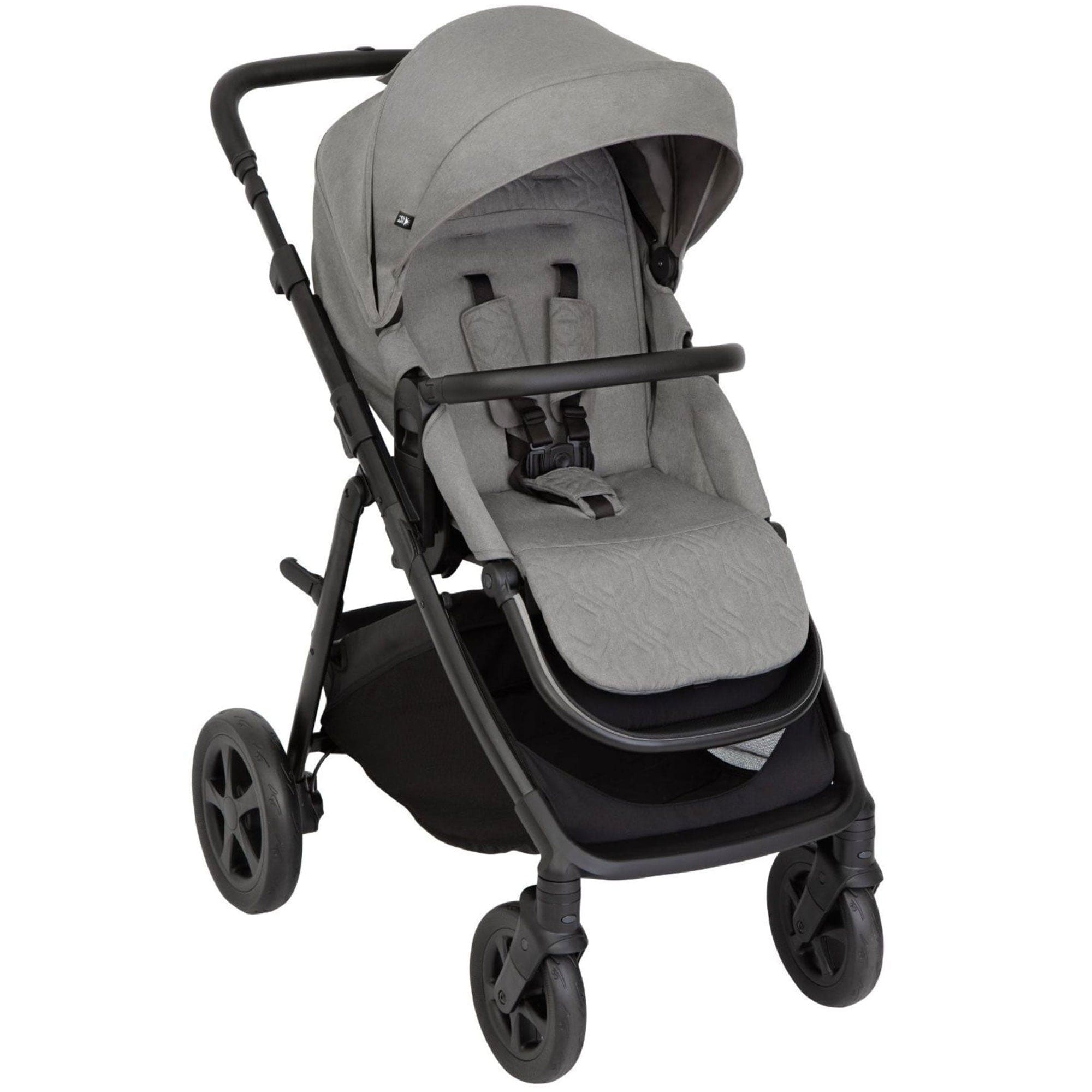 Graco Pushchairs & Buggies Graco Near2Me DLX Trio (Pushchair, Carrycot, Snuglite & Snugturn) in Ash/Black