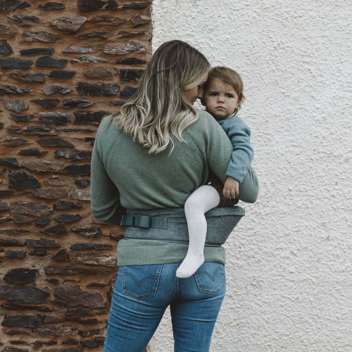 Hippychick baby carriers Hippychick Hipseat - Denim Grey HCHPI0014
