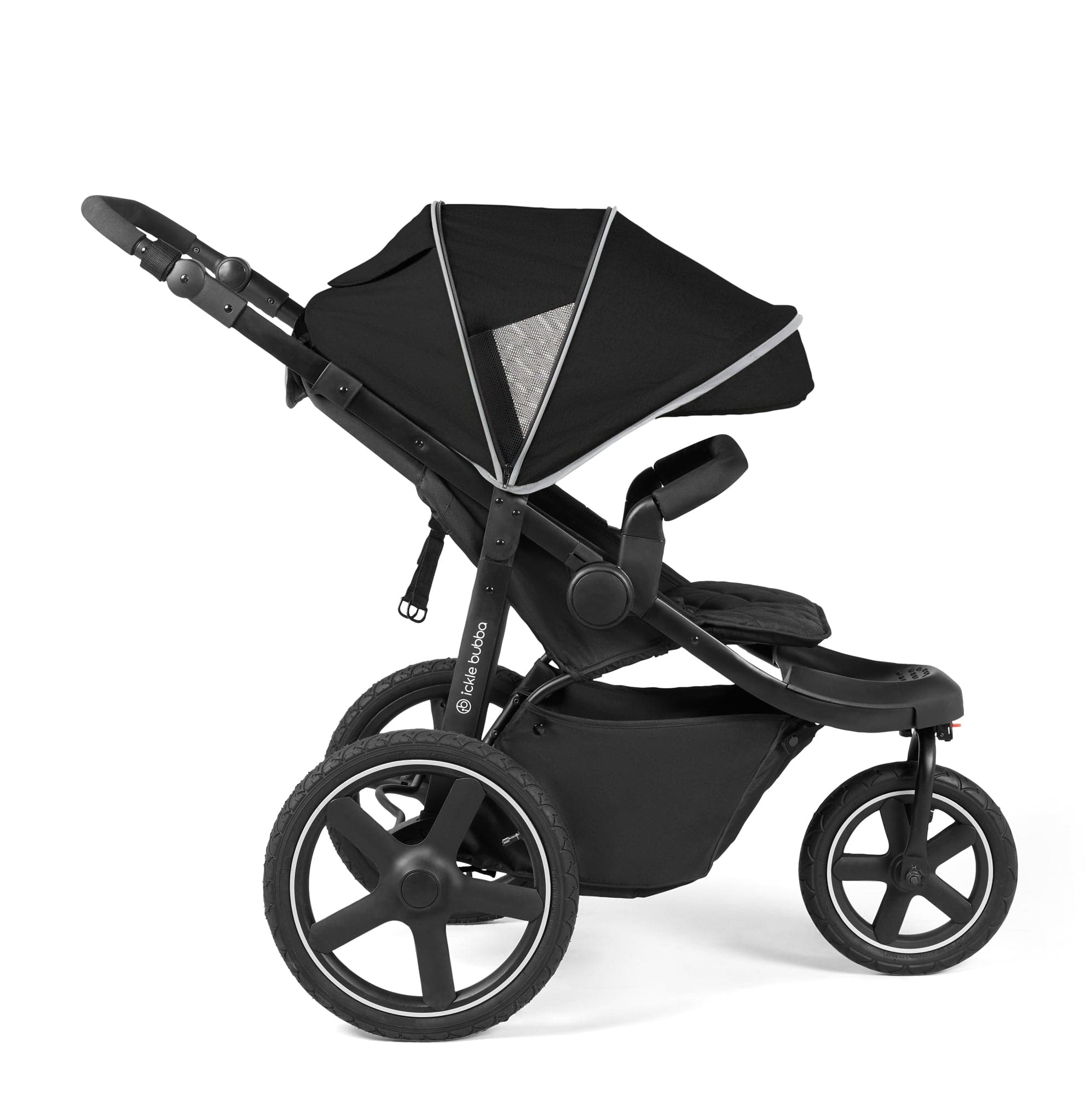 Ickle Bubba 3 wheel pushchairs Ickle Bubba Venus Max Jogger Stroller - Black/Black 18-004-200-001