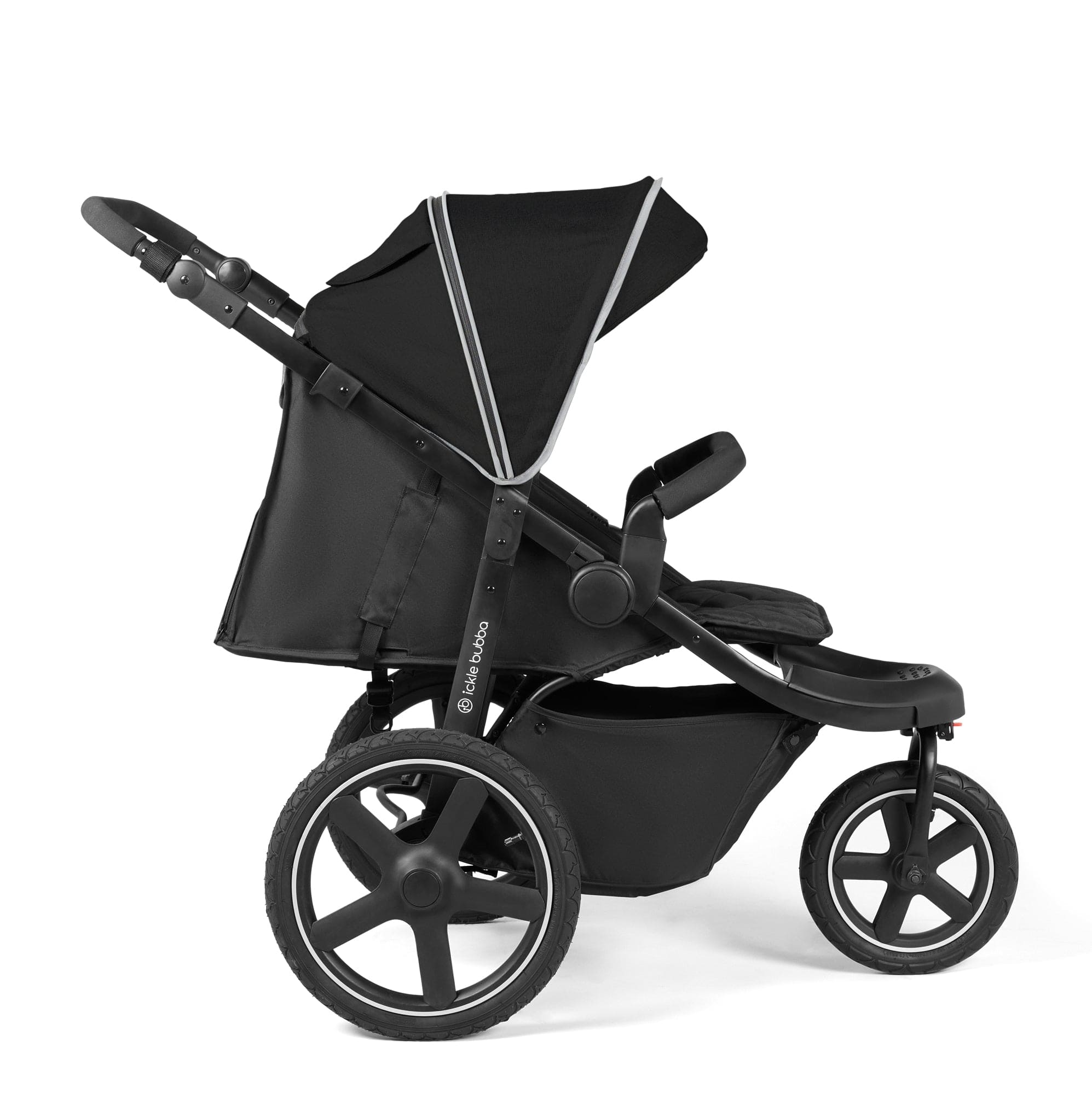 Ickle Bubba 3 wheel pushchairs Ickle Bubba Venus Max Jogger Stroller - Black/Black 18-004-200-001