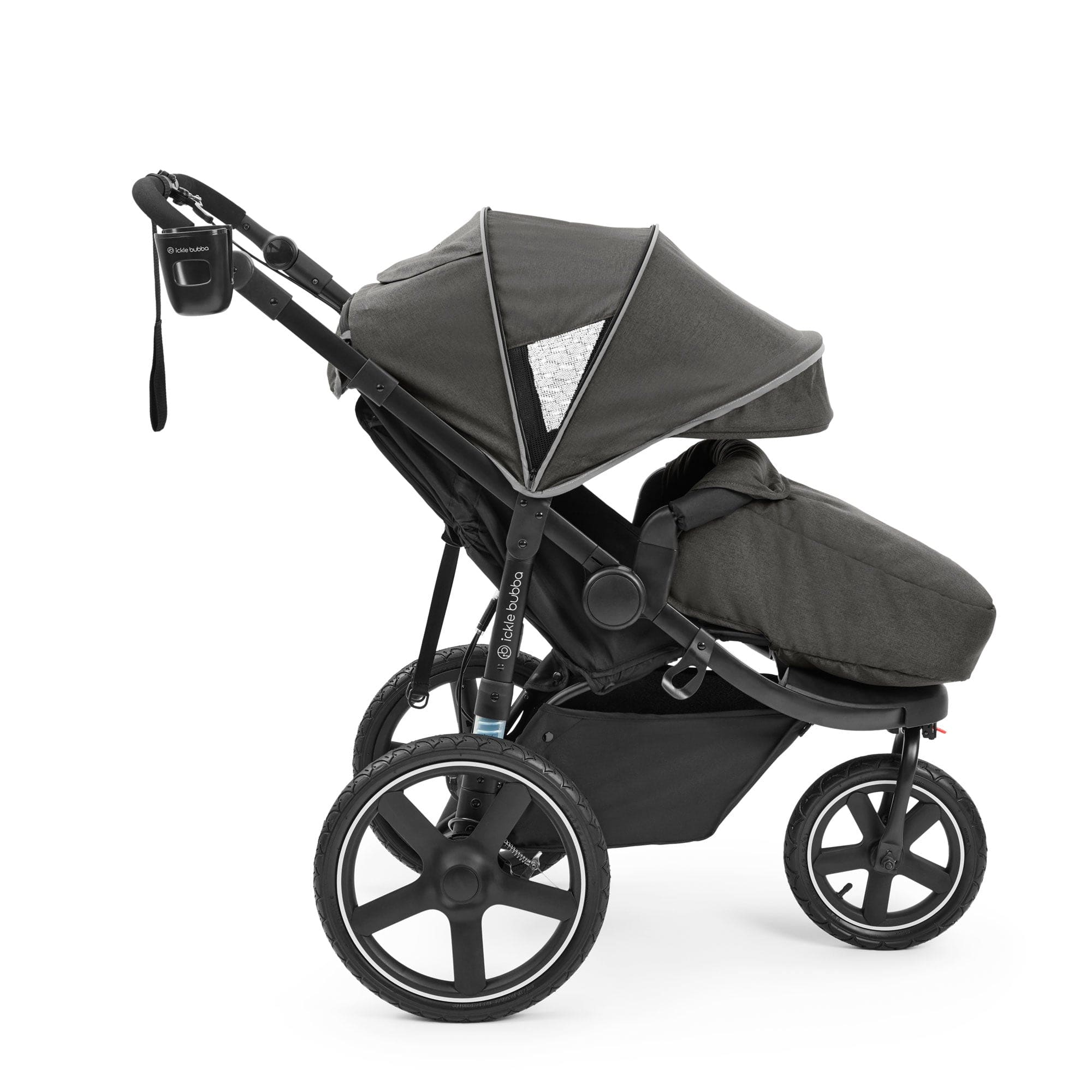 Ickle Bubba 3 wheel pushchairs Ickle Bubba Venus Jogger Pro Max Stroller - Charcoal Grey 18-005-200-148