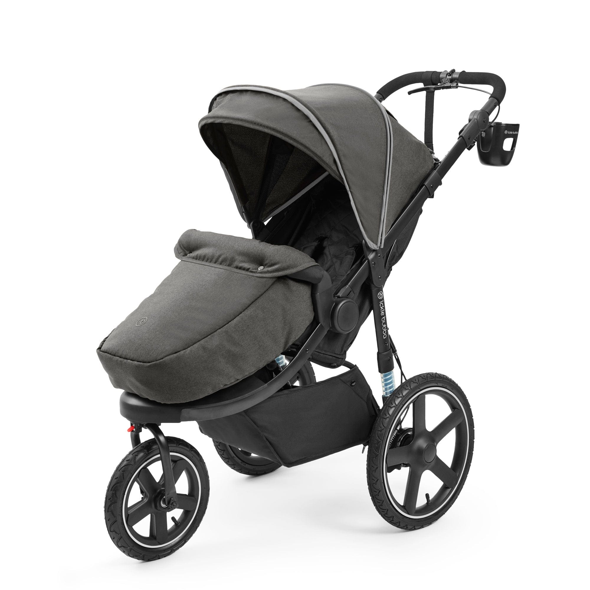 Ickle Bubba 3 wheel pushchairs Ickle Bubba Venus Jogger Pro Max Stroller - Charcoal Grey 18-005-200-148