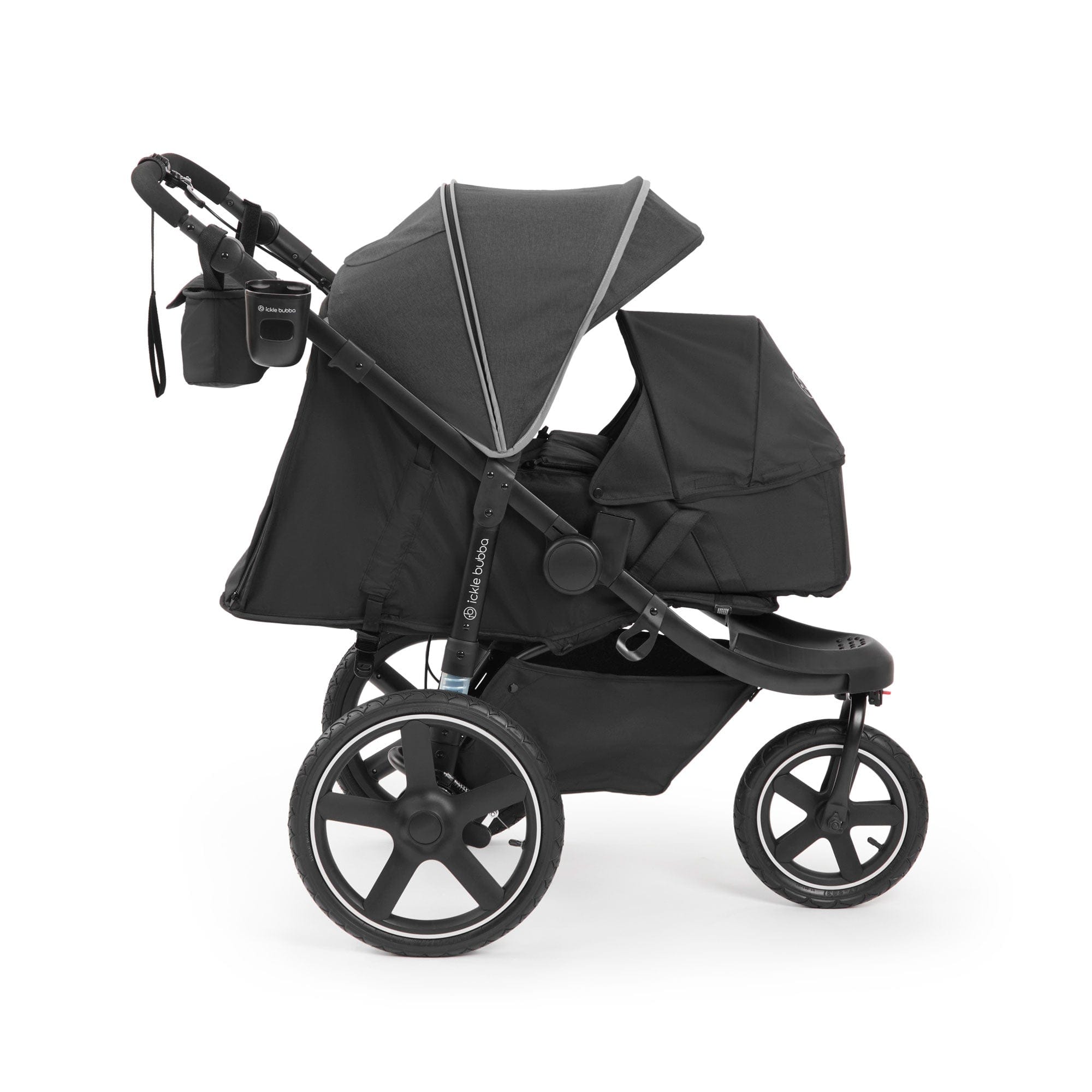 Ickle Bubba 3 wheel pushchairs Ickle Bubba Venus Jogger Pro Prime Stroller - Charcoal Grey 18-005-300-148