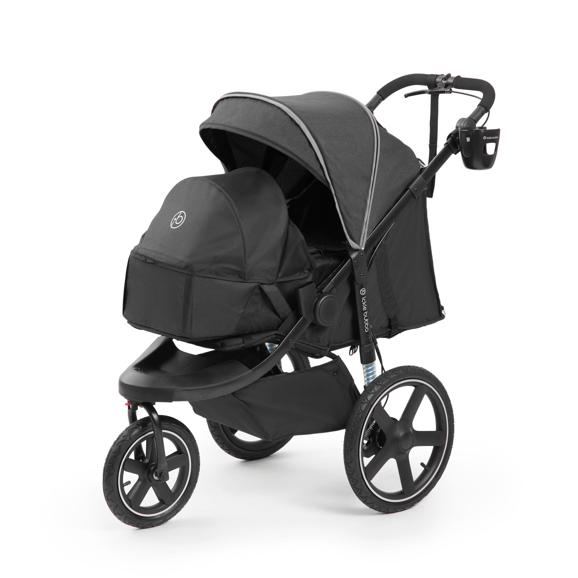 Ickle Bubba 3 wheel pushchairs Ickle Bubba Venus Jogger Pro Prime Stroller - Charcoal Grey 18-005-300-148