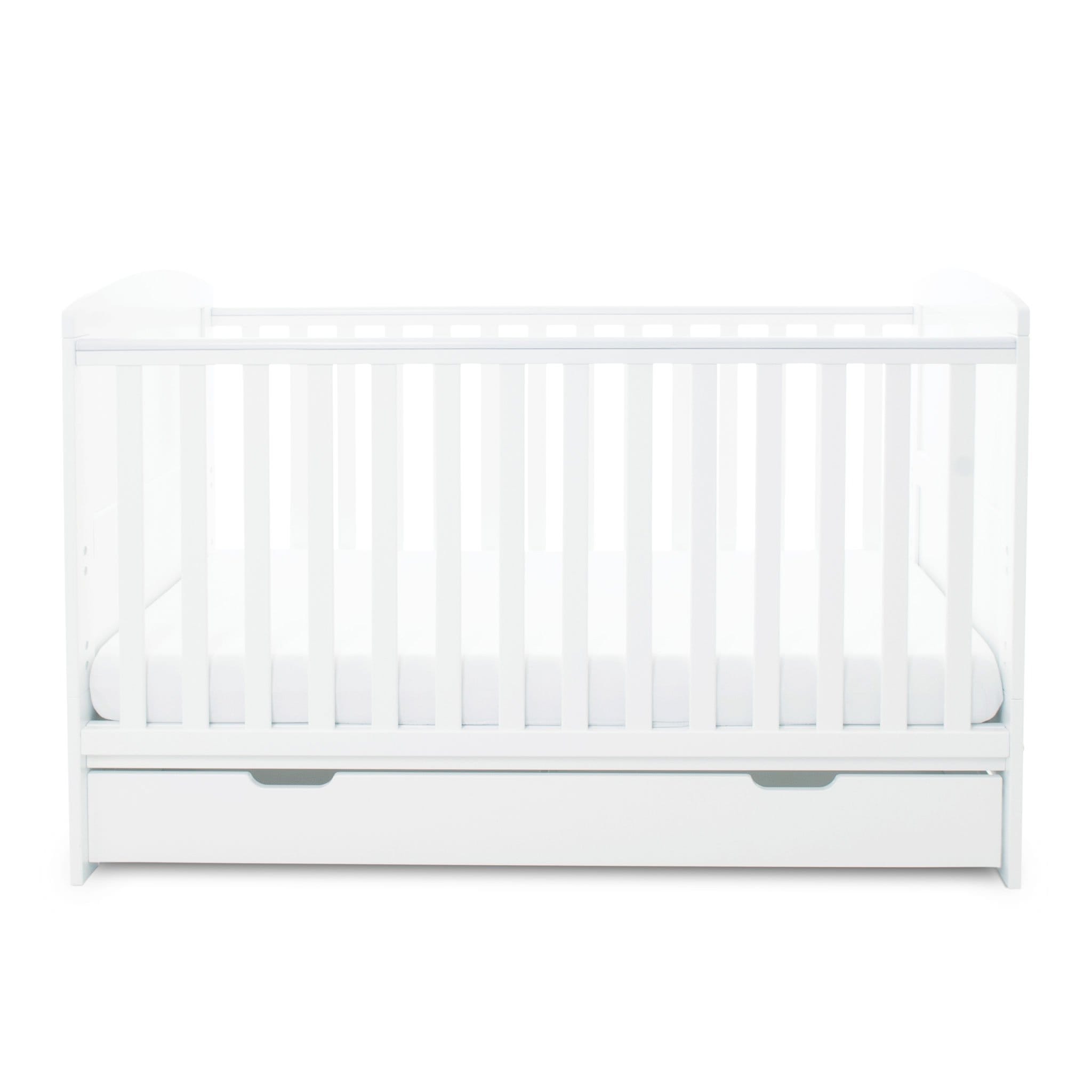 Ickle Bubba baby cot beds Ickle Bubba Coleby Classic 2 Piece Furniture Set with Under Drawer White