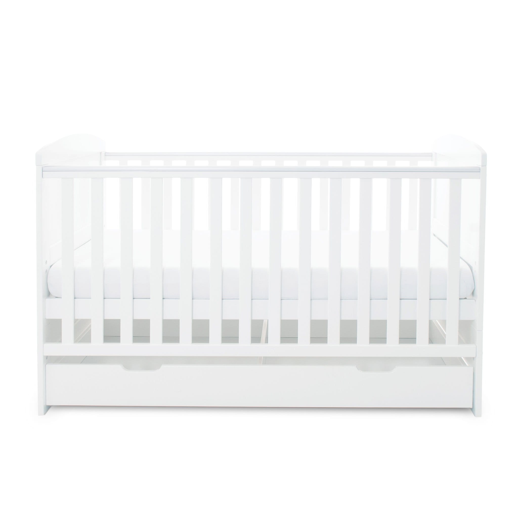 Ickle Bubba baby cot beds Ickle Bubba Coleby Classic 2 Piece Furniture Set with Under Drawer White