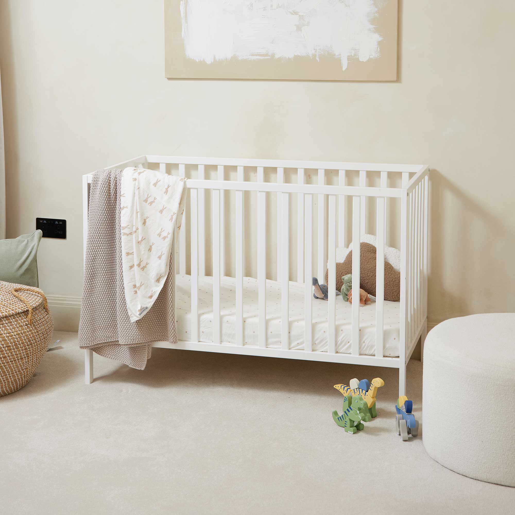 Ickle Bubba baby cots Ickle Bubba Hartley Classic Cot - White