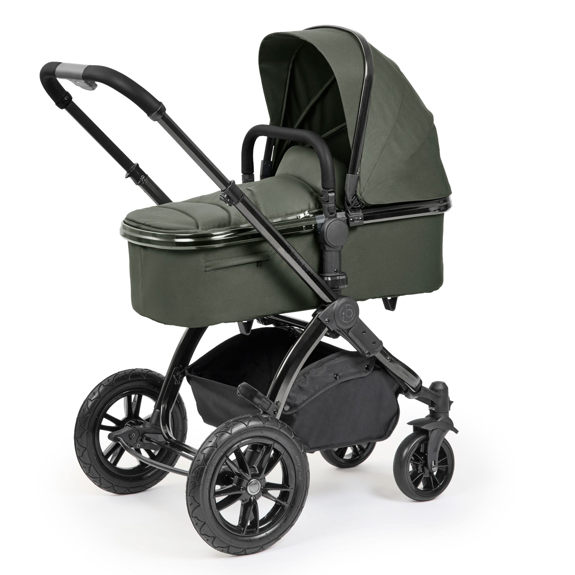 Ickle Bubba baby prams Ickle Bubba Stomp Luxe Elements Edition 12 Piece Pram - Forest 10-014-000-170