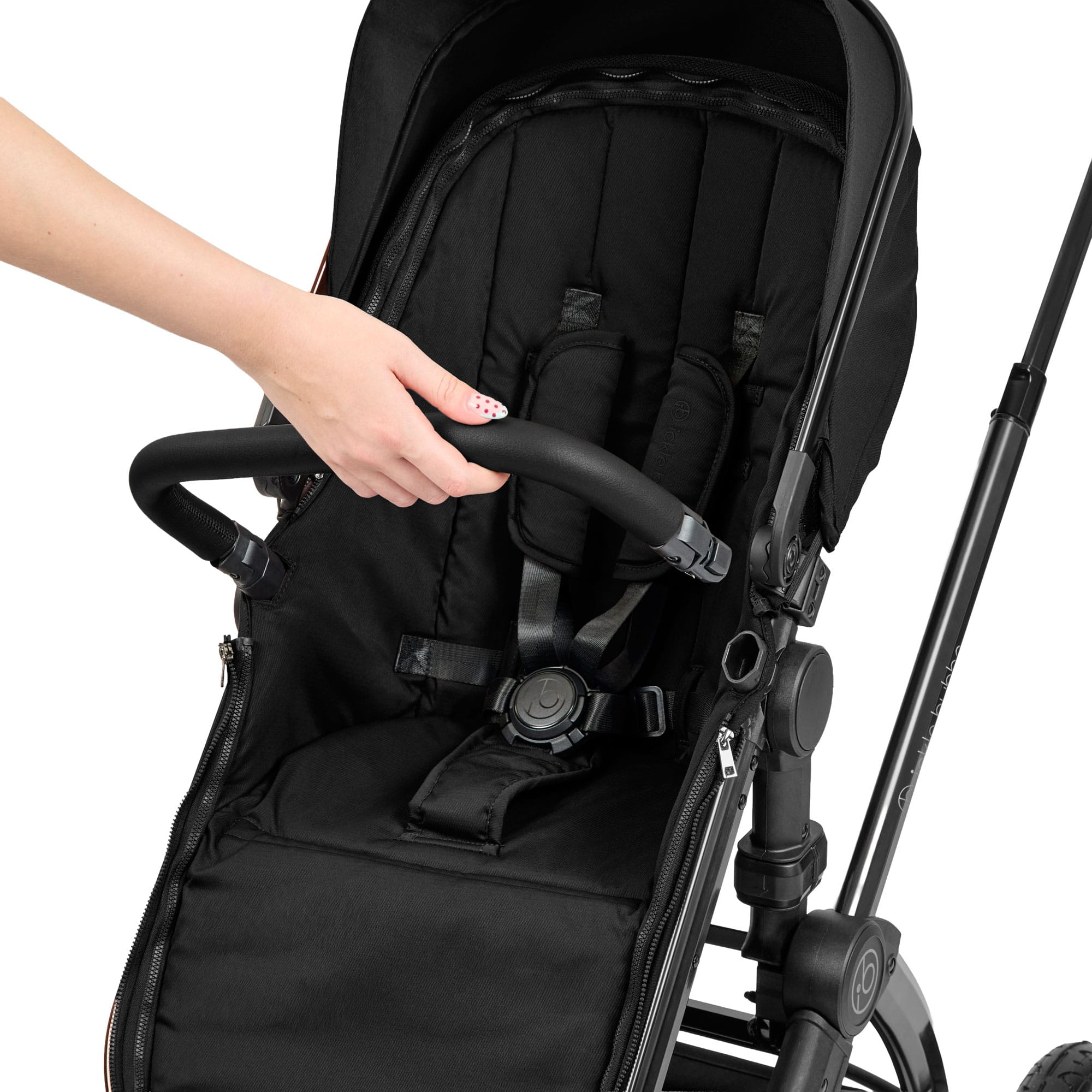Ickle Bubba baby prams Ickle Bubba Stomp Luxe Elements Edition 12 Piece Pram - Raven 10-014-000-168
