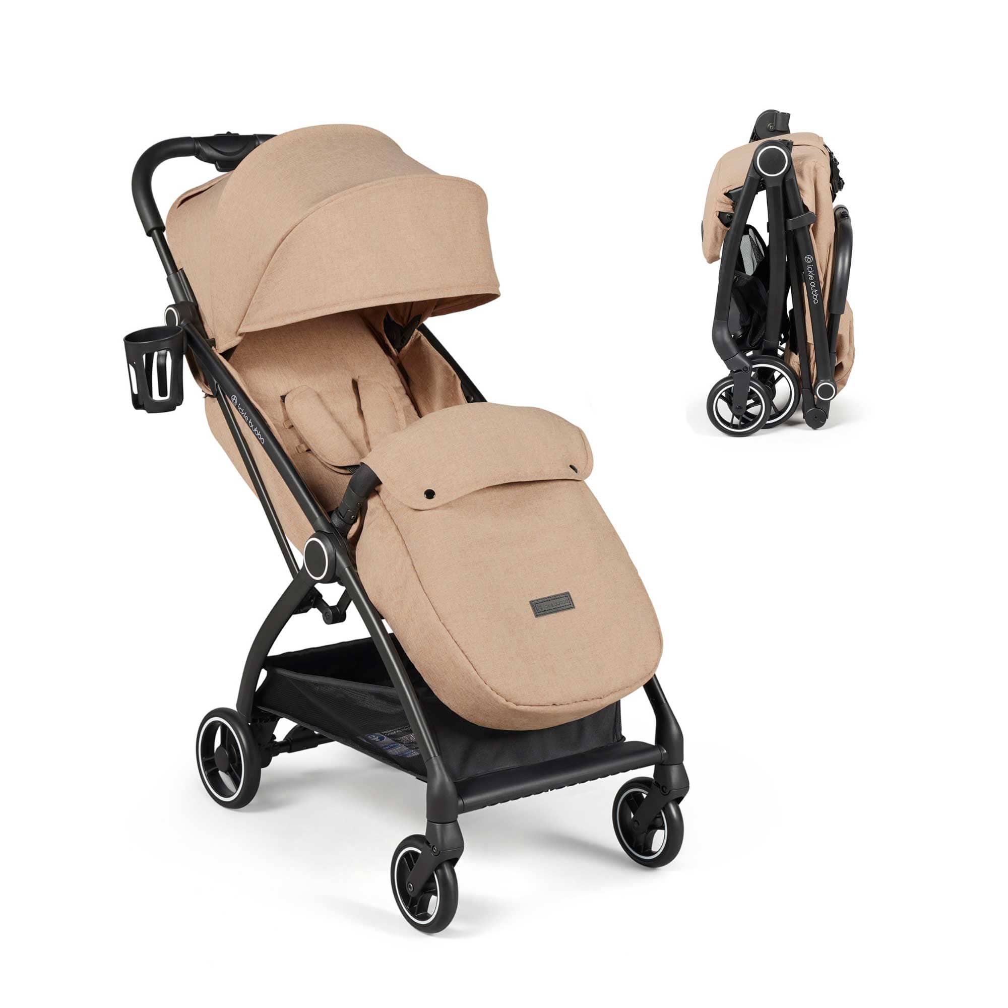 Ickle Bubba baby pushchairs Ickle Bubba Aries Max Autofold Stroller - Biscuit 15-005-200-157