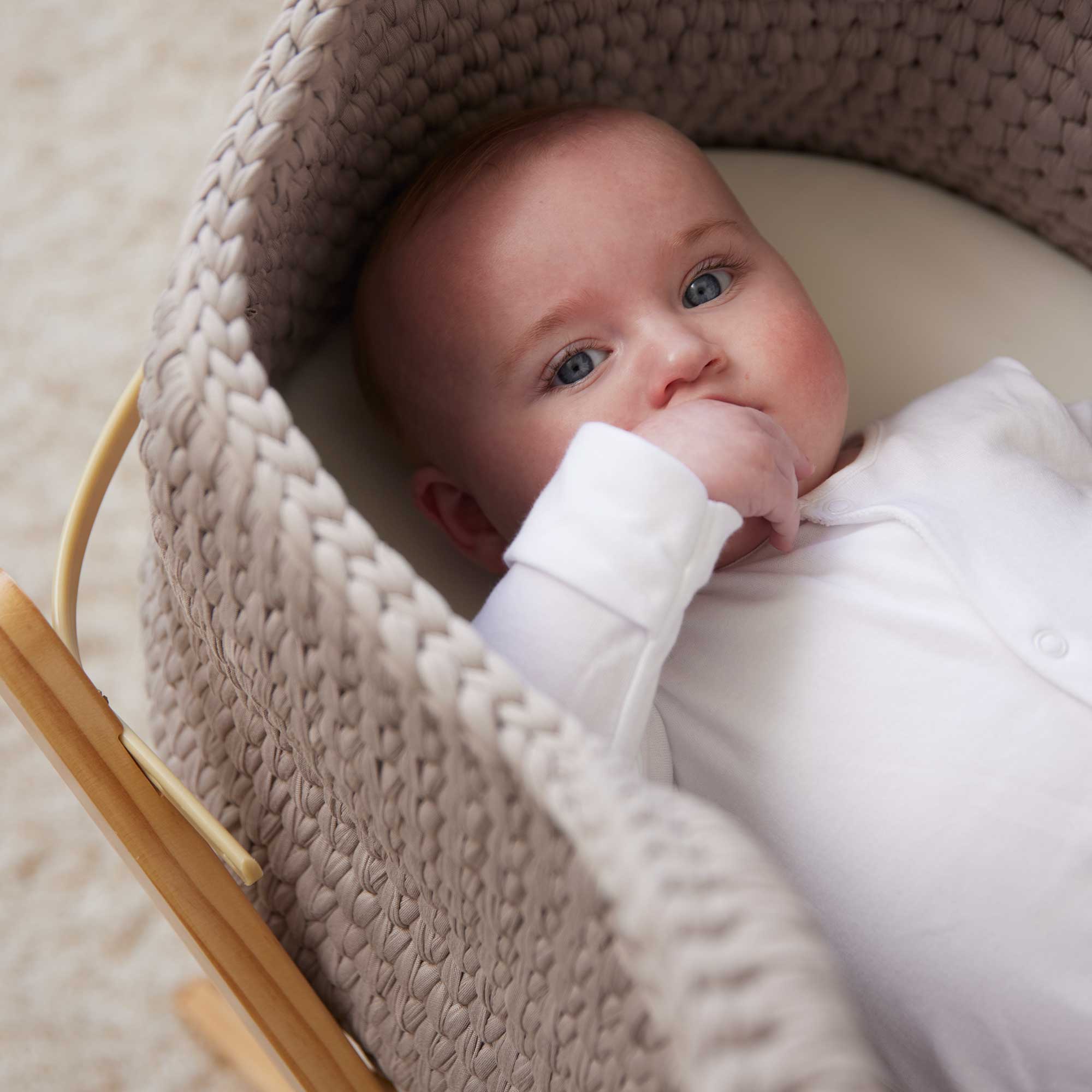 Ickle Bubba moses baskets Nova Moses Basket & Stand - Cloud/White 67-003-000-808