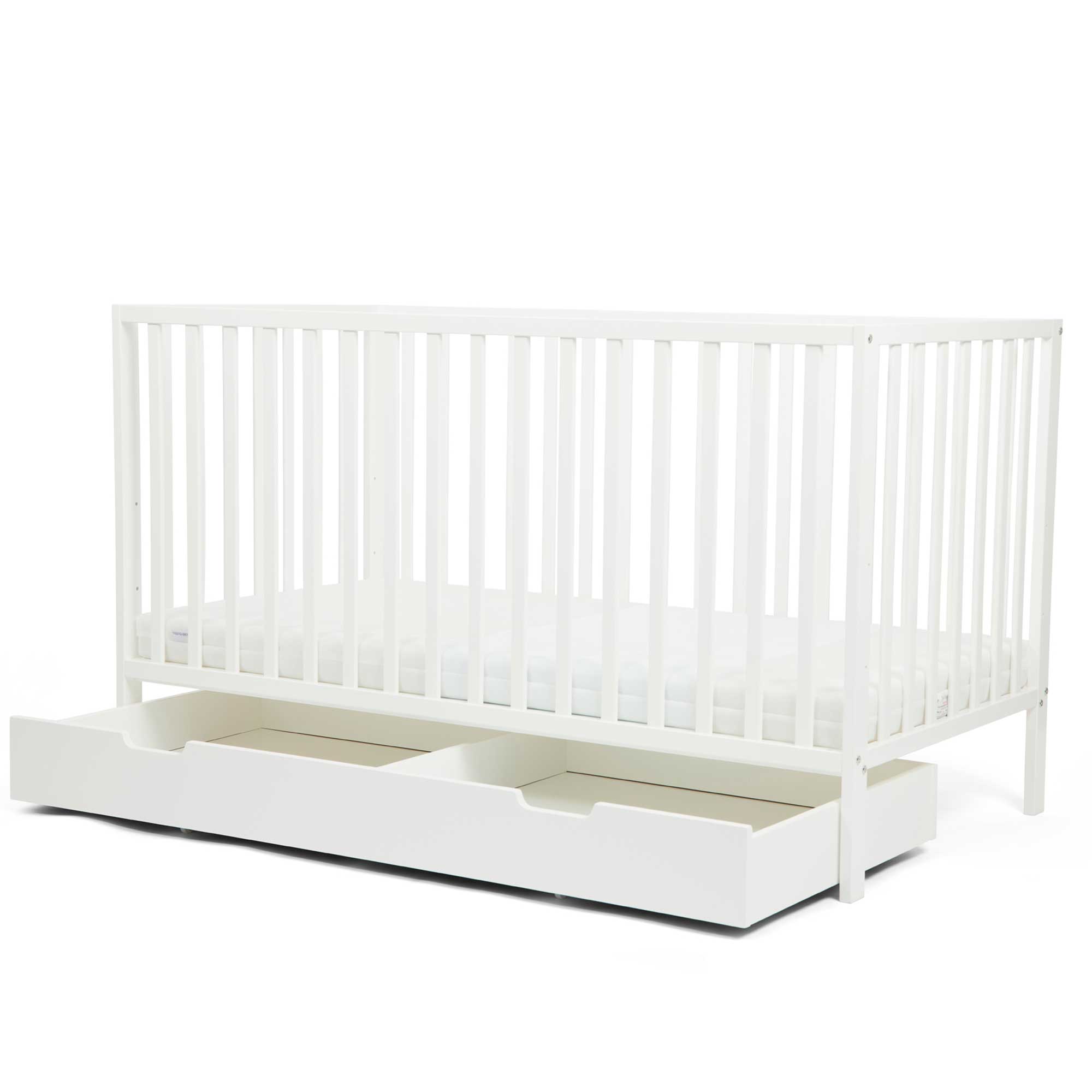 Ickle Bubba nursery room sets Ickle Bubba Hartley Classic 2 Piece Furniture Set - White