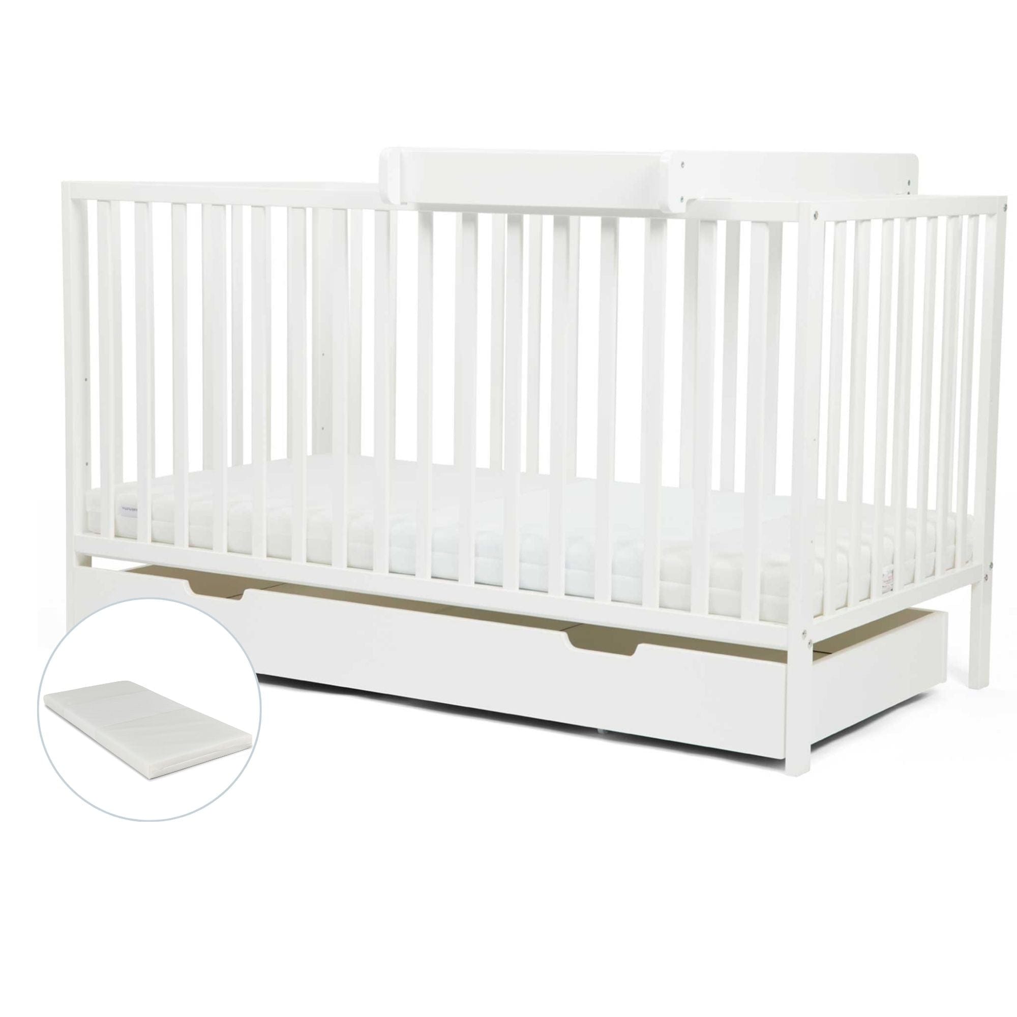Ickle Bubba nursery room sets Ickle Bubba Hartley Classic 2 Piece Furniture Set - White 65-002-D2B-801