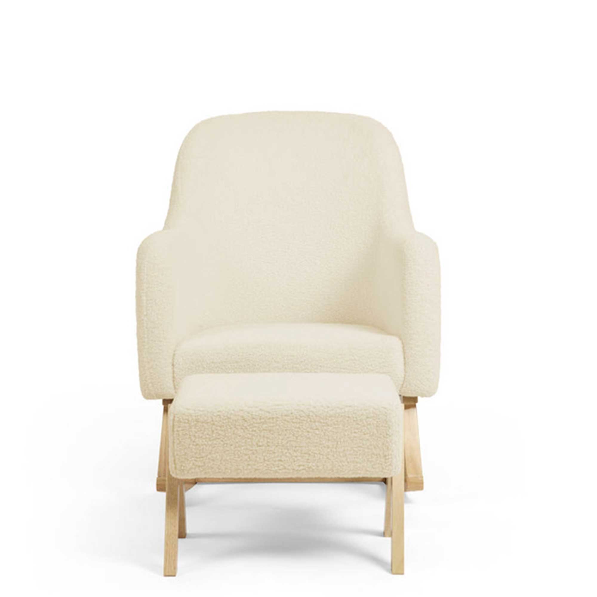 Ickle Bubba nursing chairs Ickle Bubba Roxby Nursery Chair and Stool - Cloud 48-012-000-805