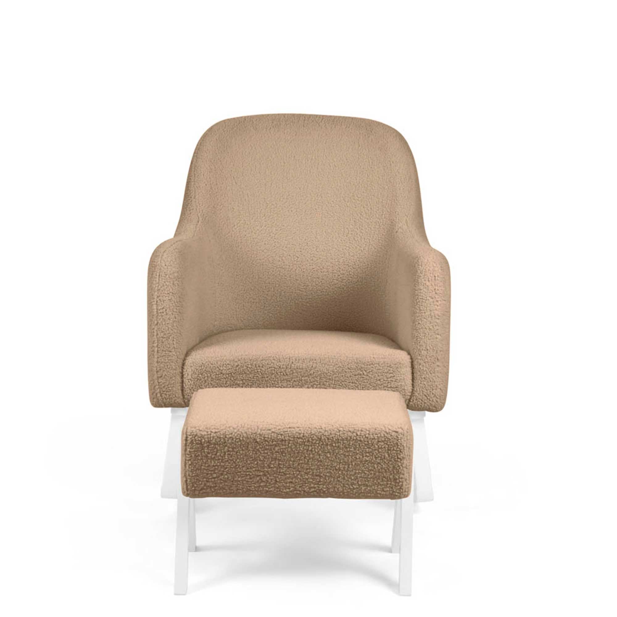 Ickle Bubba nursing chairs Ickle Bubba Roxby Nursery Chair and Stool - Mocha 48-012-000-806