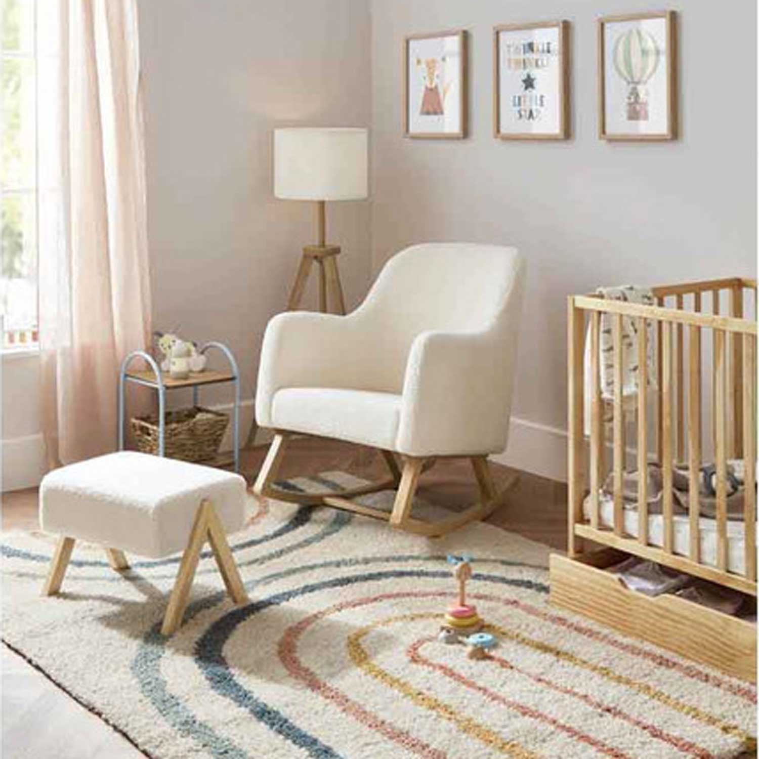 Ickle Bubba nursing chairs Ickle Bubba Roxby Nursery Chair and Stool - Mocha 48-012-000-806