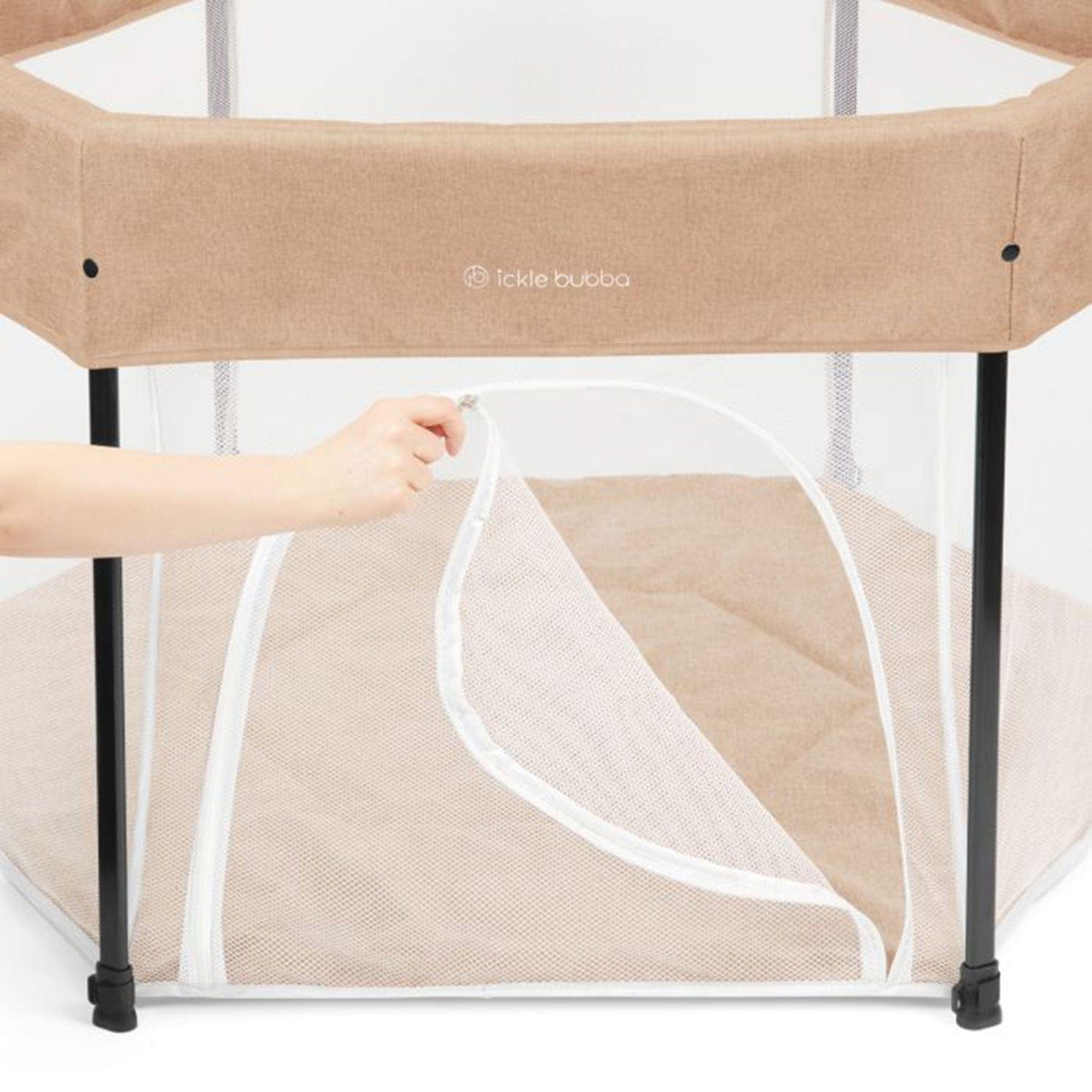 Ickle Bubba play mats & gyms Ickle Bubba Fiesta Pop Up Playpen - Biscuit 66-001-000-157