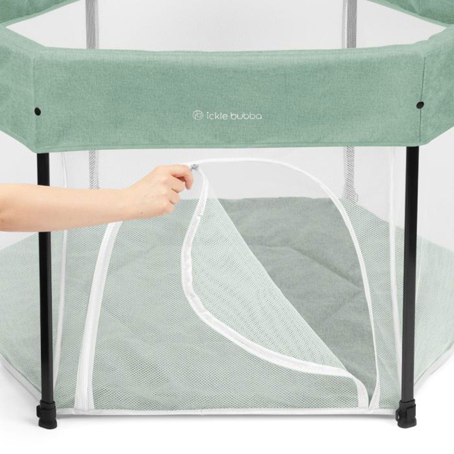 Ickle Bubba play mats & gyms Ickle Bubba Fiesta Pop Up Playpen - Sage Green 66-001-000-152