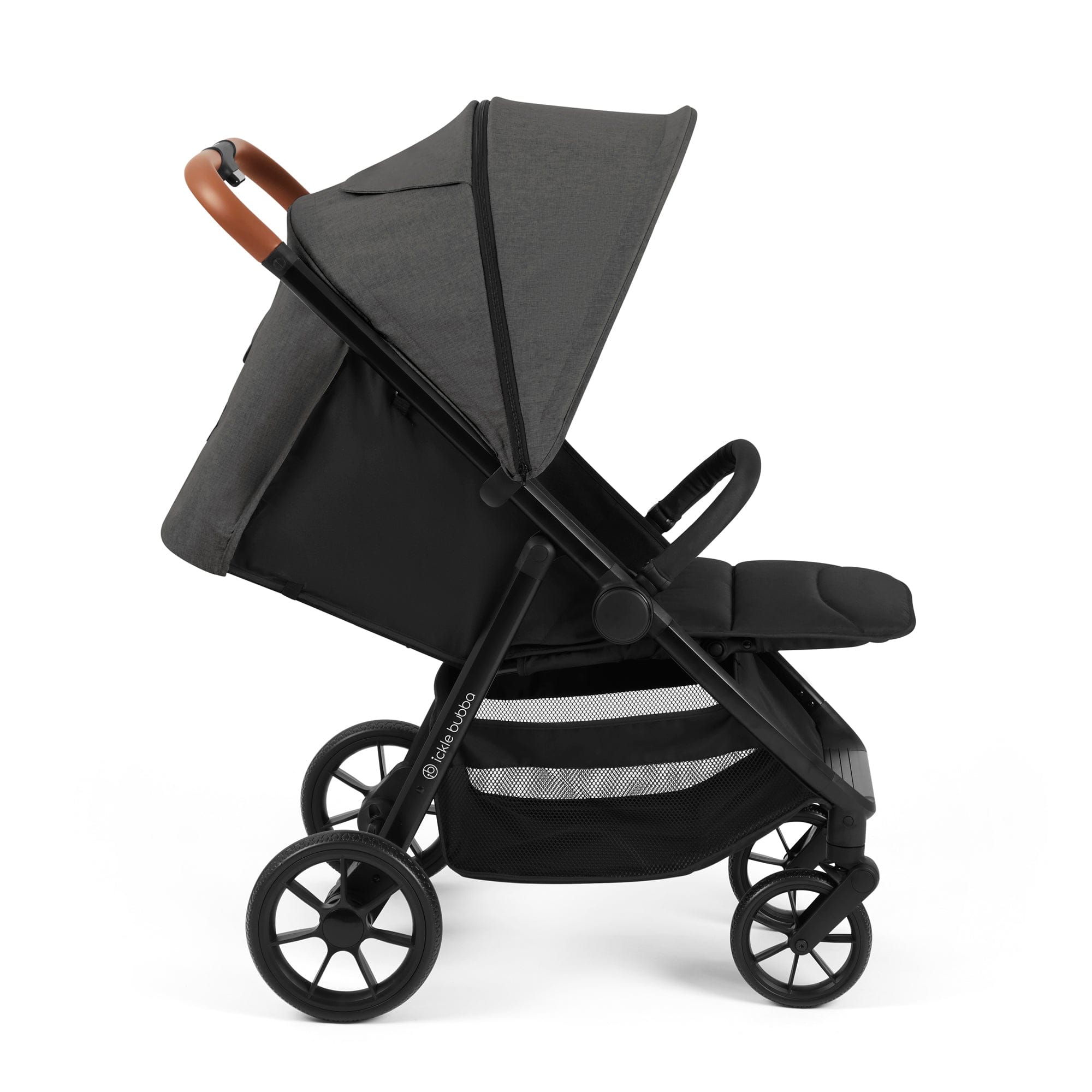 Ickle Bubba Pushchairs & Buggies STOMP STRIDE PRIME Pushchair (Charcoal Grey) 15-006-300-148