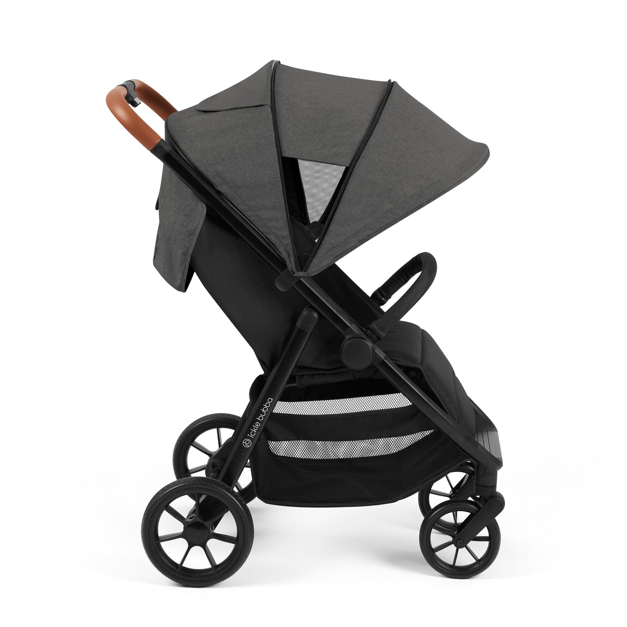 Ickle Bubba Pushchairs & Buggies STOMP STRIDE PRIME Pushchair (Charcoal Grey) 15-006-300-148