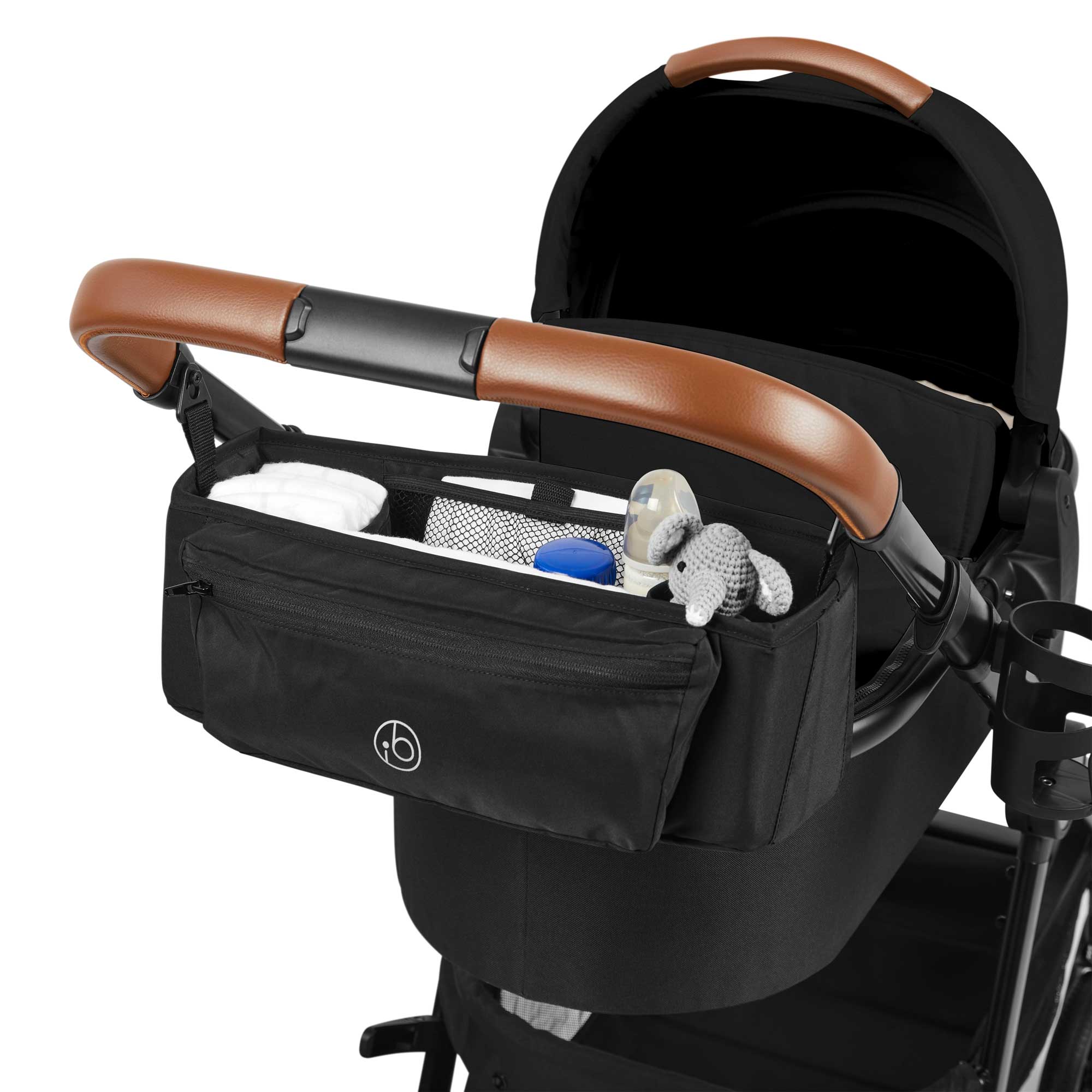 Ickle Bubba pushchairs & buggies Ickle Bubba Virgo 2 in 1  Pushchair - Black/Black/Tan 12-001-000-003