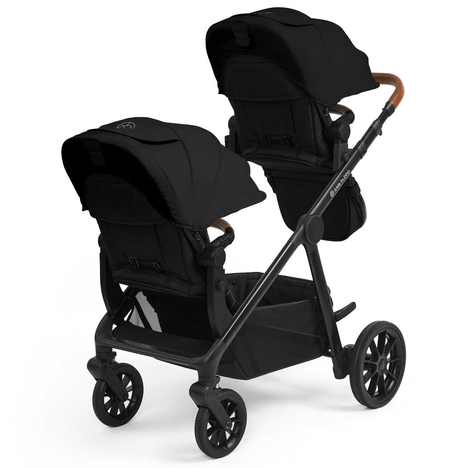 Ickle Bubba pushchairs & buggies Ickle Bubba Virgo 2 in 1  Pushchair - Black/Black/Tan 12-001-000-003