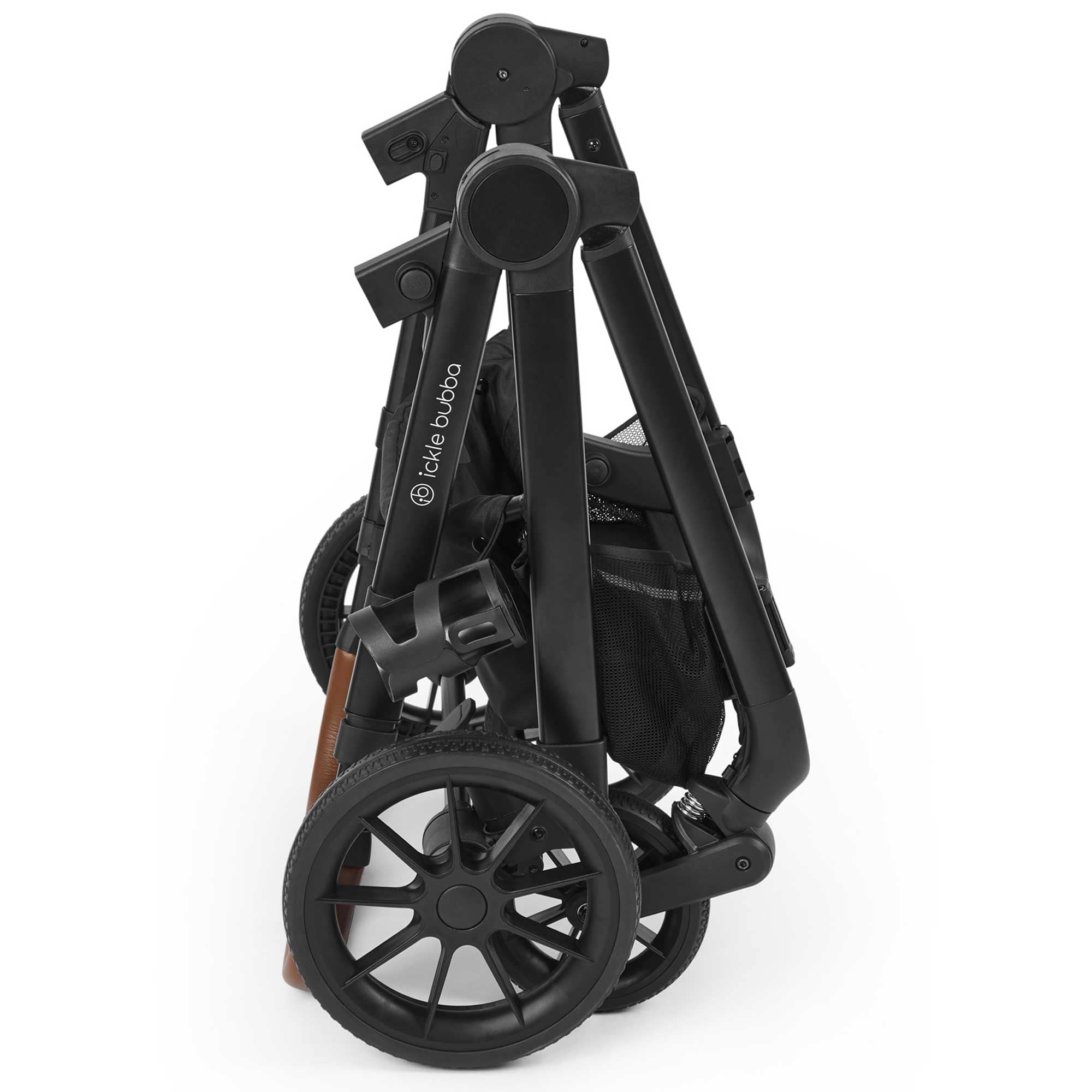Ickle Bubba pushchairs & buggies Ickle Bubba Virgo 2 in 1  Pushchair - Black/Black/Tan 12-001-000-003