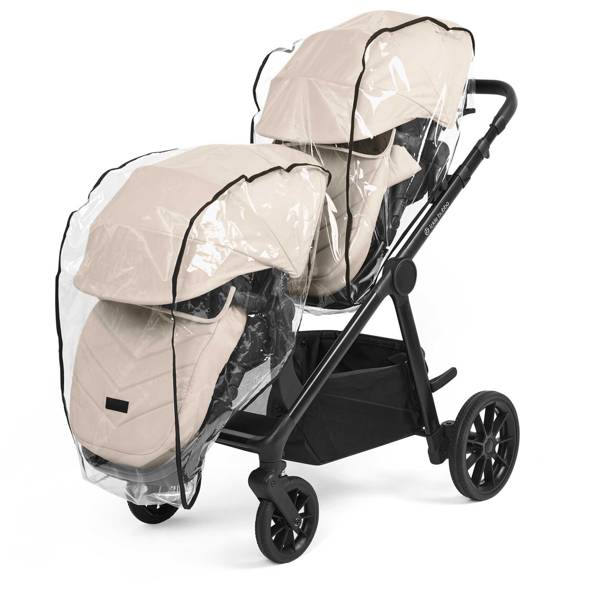Ickle Bubba pushchairs & buggies Ickle Bubba Virgo 2 in 1  Pushchair - Black/Stone/Black 12-001-000-163