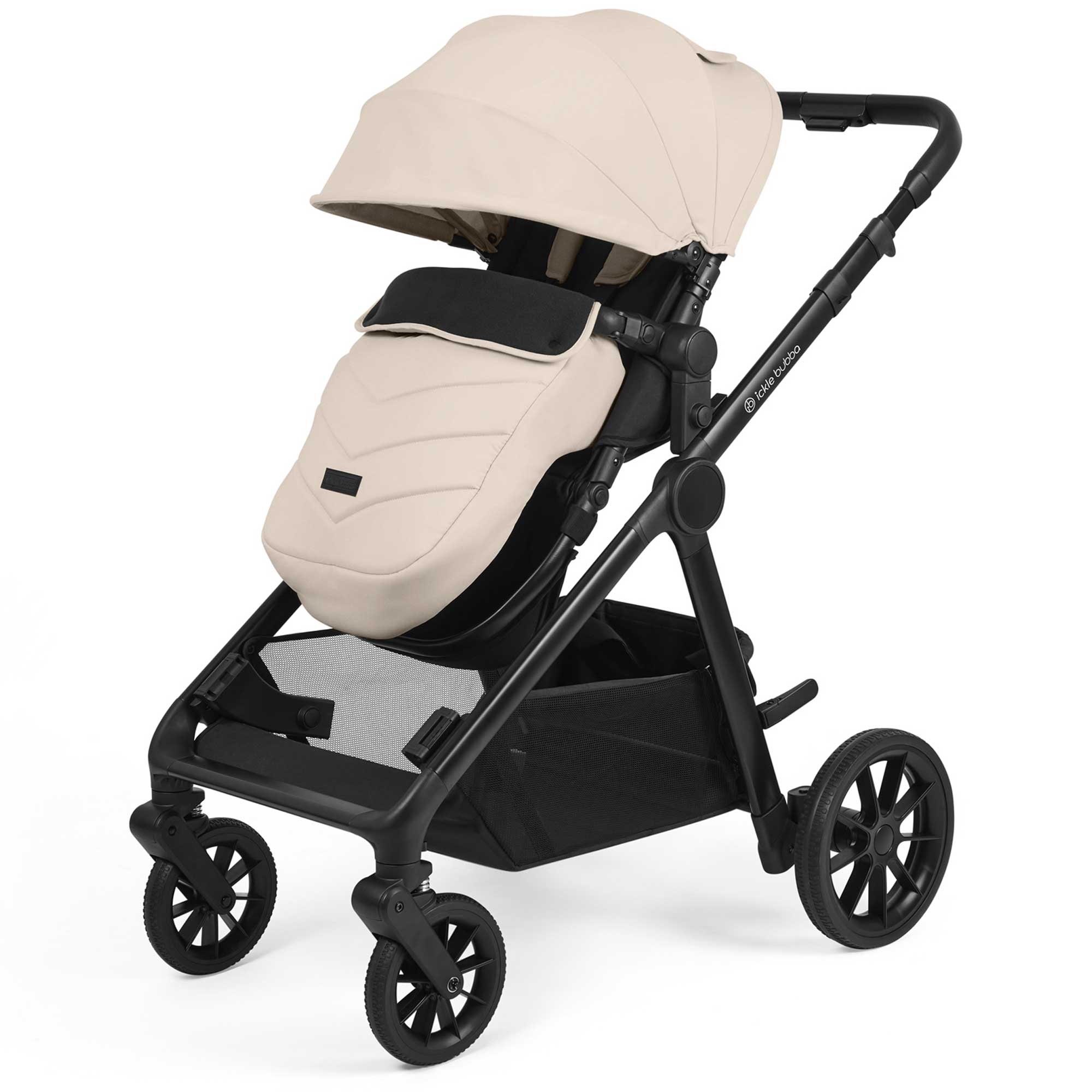 Ickle Bubba pushchairs & buggies Ickle Bubba Virgo 2 in 1  Pushchair - Black/Stone/Black 12-001-000-163