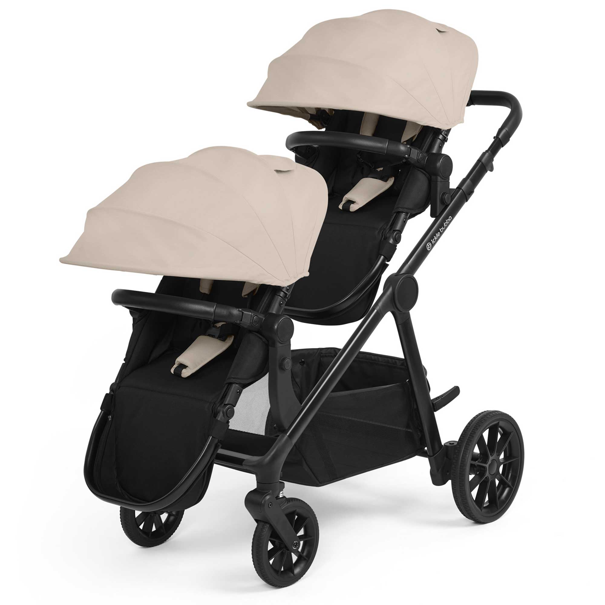 Ickle Bubba pushchairs & buggies Ickle Bubba Virgo 2 in 1  Pushchair - Black/Stone/Black 12-001-000-163
