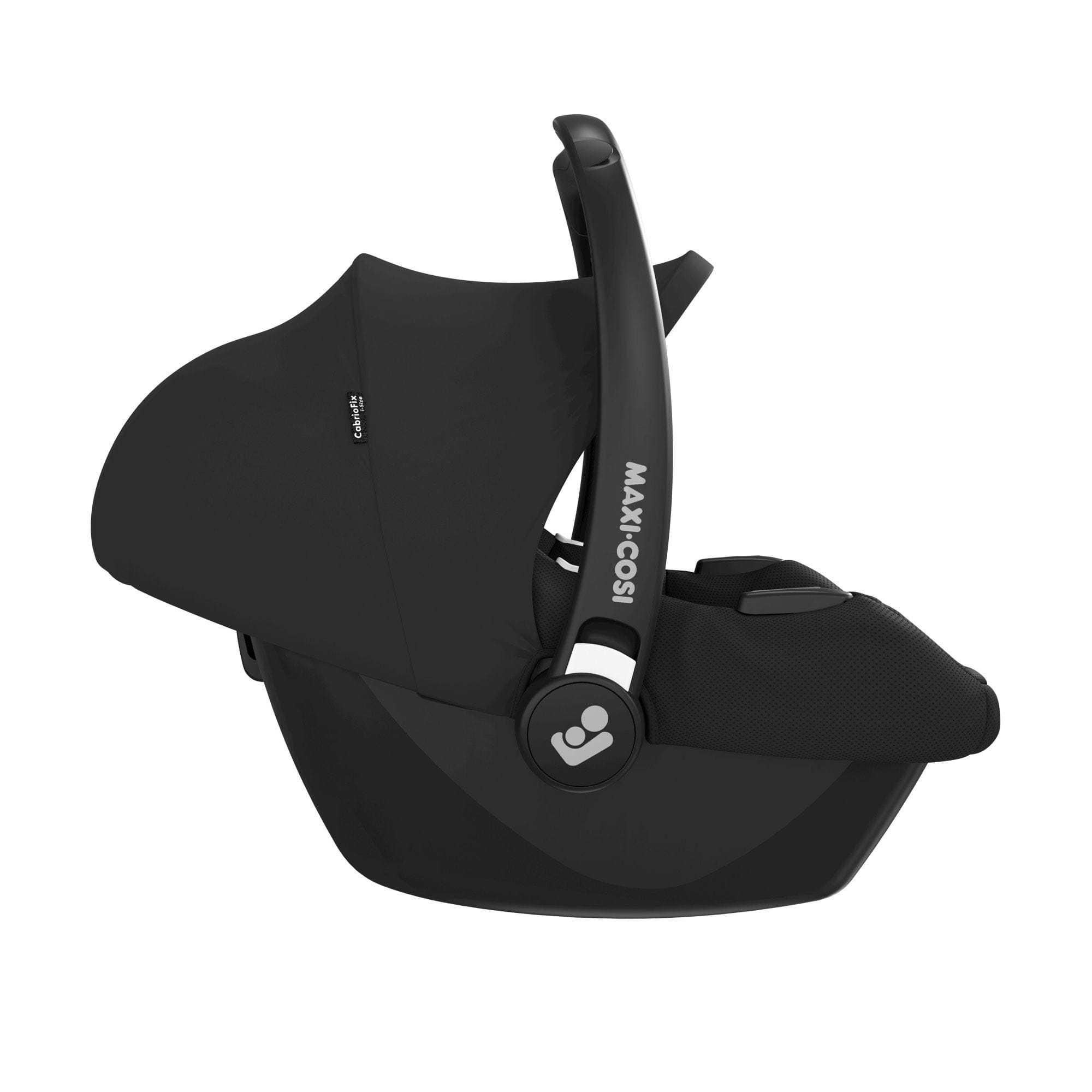 Ickle Bubba travel systems Ickle Bubba Cosmo 9-Piece Travel System with Maxi-Cosi Cabriofix Car Seat & Isofix Base - Black / Graphite Grey / Tan 10-007-360-007