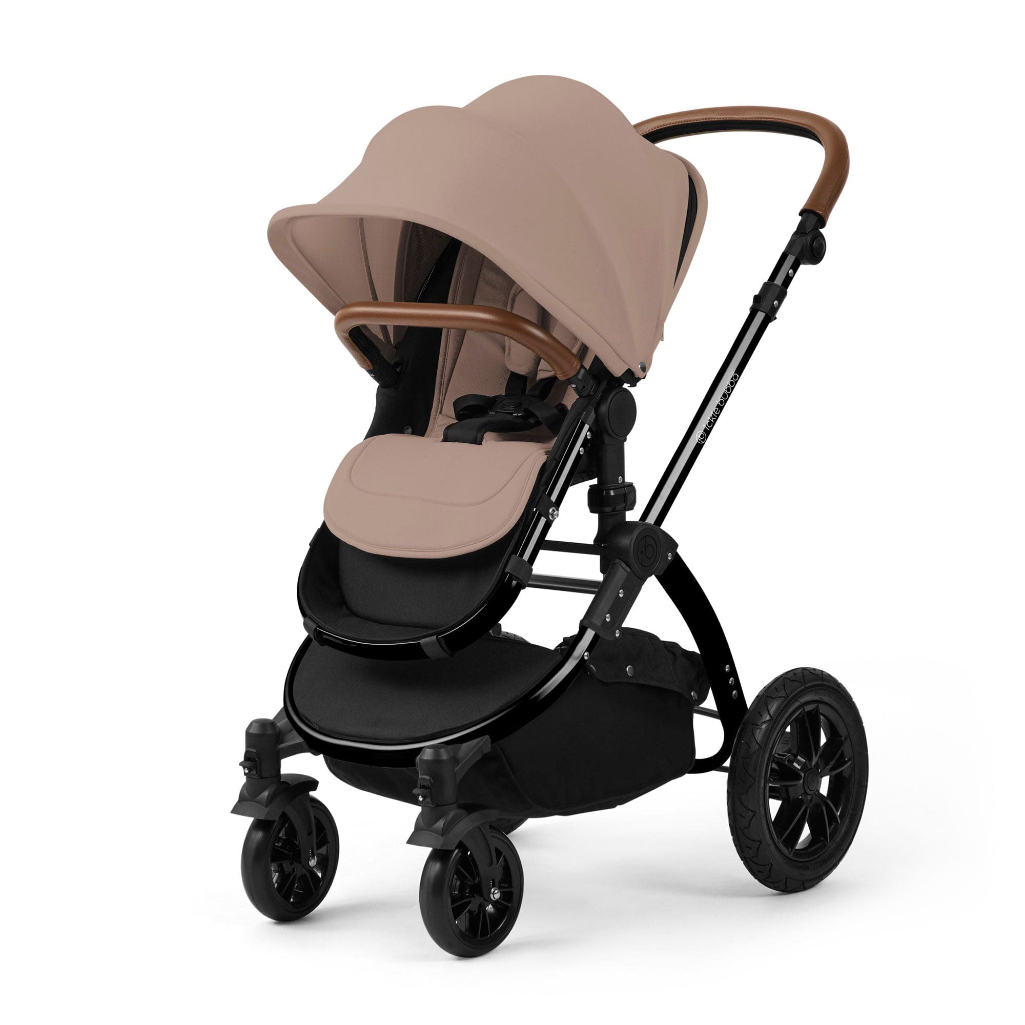 Ickle Bubba travel systems Ickle Bubba Stomp Luxe 12 Piece Travel System with i-Size Nimbus Car Seat & Spin Isofix Base - Desert