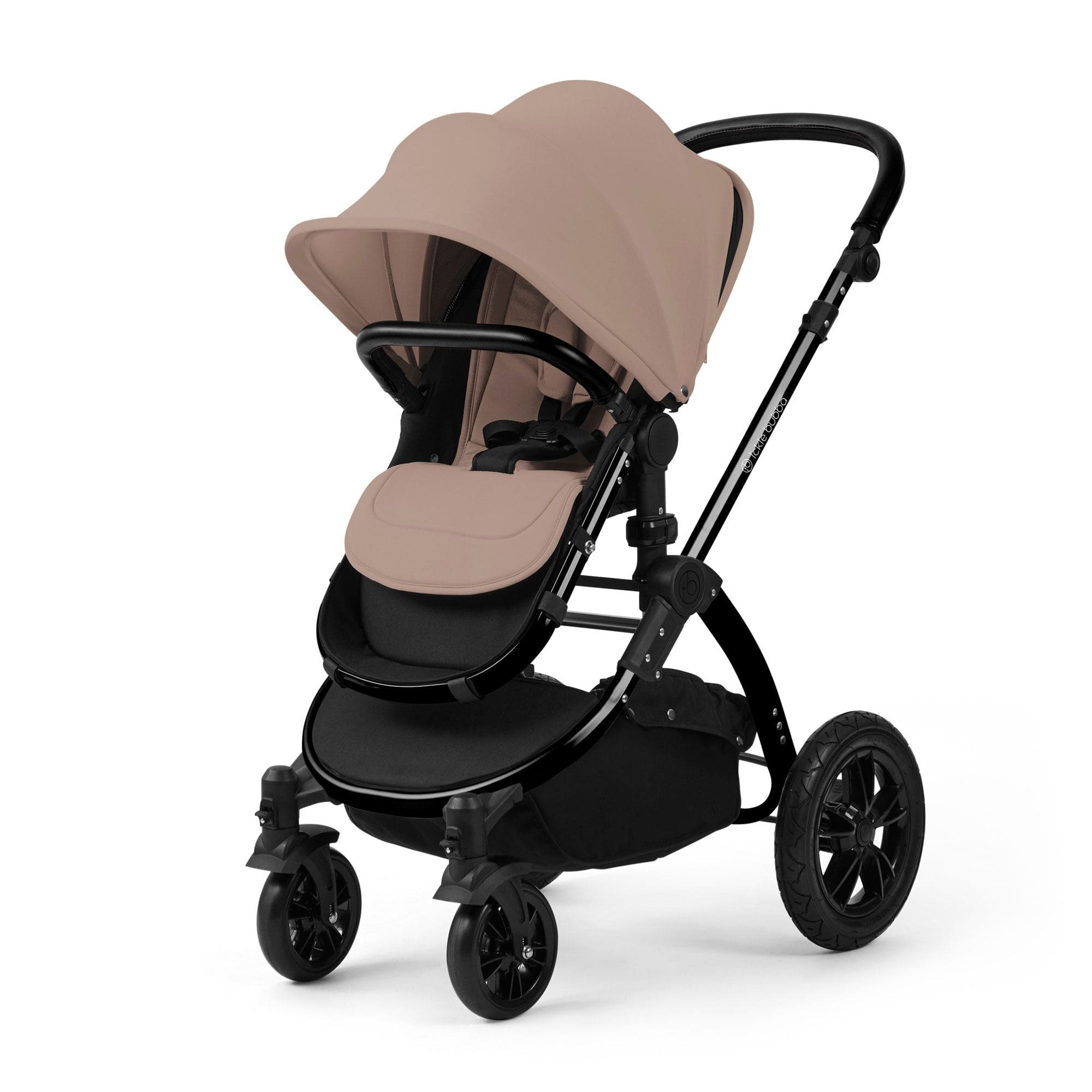 Ickle Bubba travel systems Ickle Bubba Stomp Luxe 12 Piece Travel System with i-Size Nimbus Car Seat & Spin Isofix Base - Desert