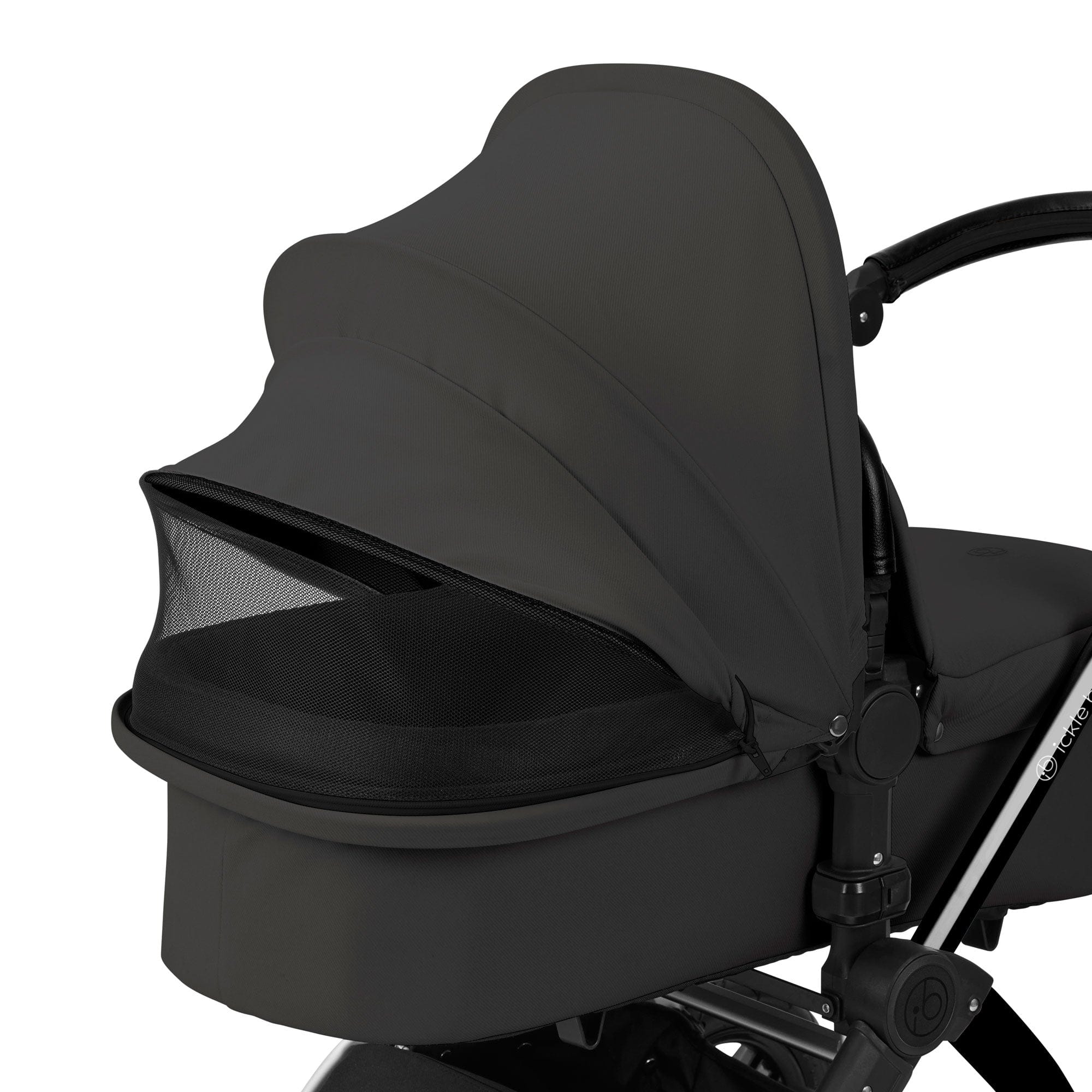 Ickle Bubba travel systems Ickle Bubba Stomp Luxe 12 Piece Travel System with Maxi-Cosi Cabriofix i-Size Car Seat & Isofix Base - Charcoal Grey