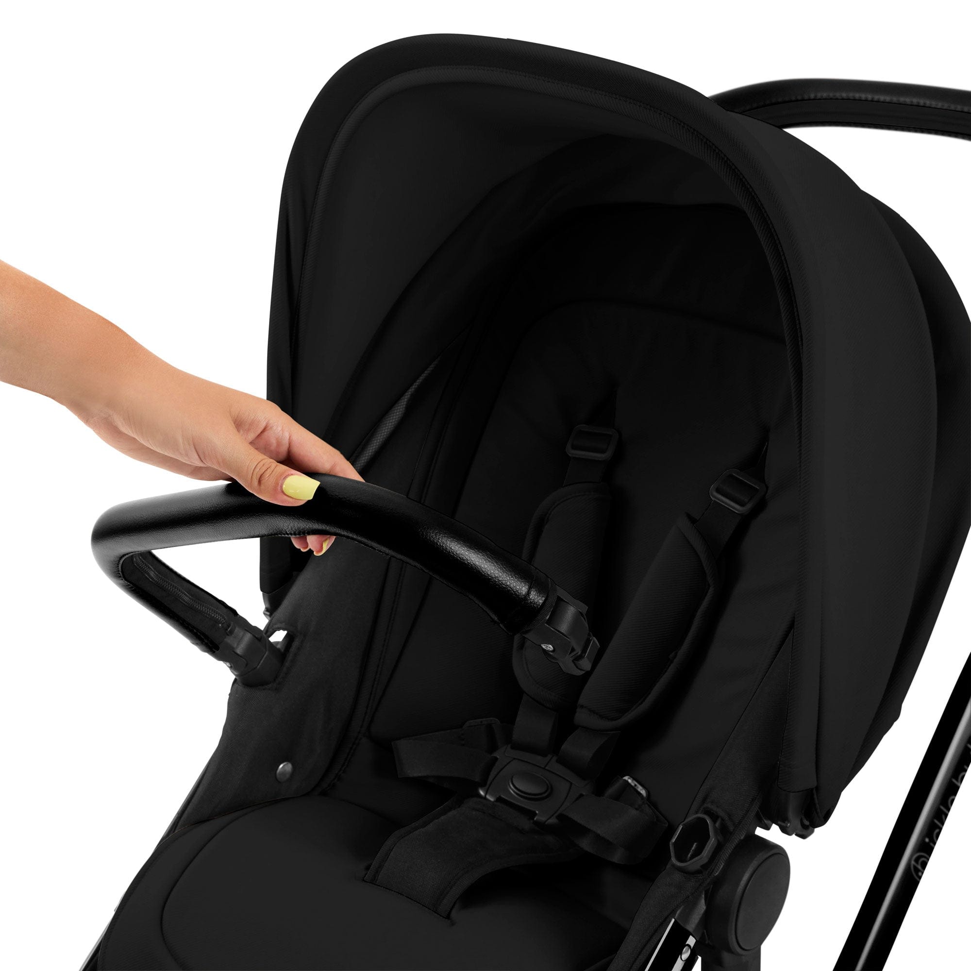 Ickle Bubba travel systems Ickle Bubba Stomp Luxe 12 Piece Travel System with Maxi-Cosi Cabriofix i-Size Car Seat & Isofix Base - Midnight