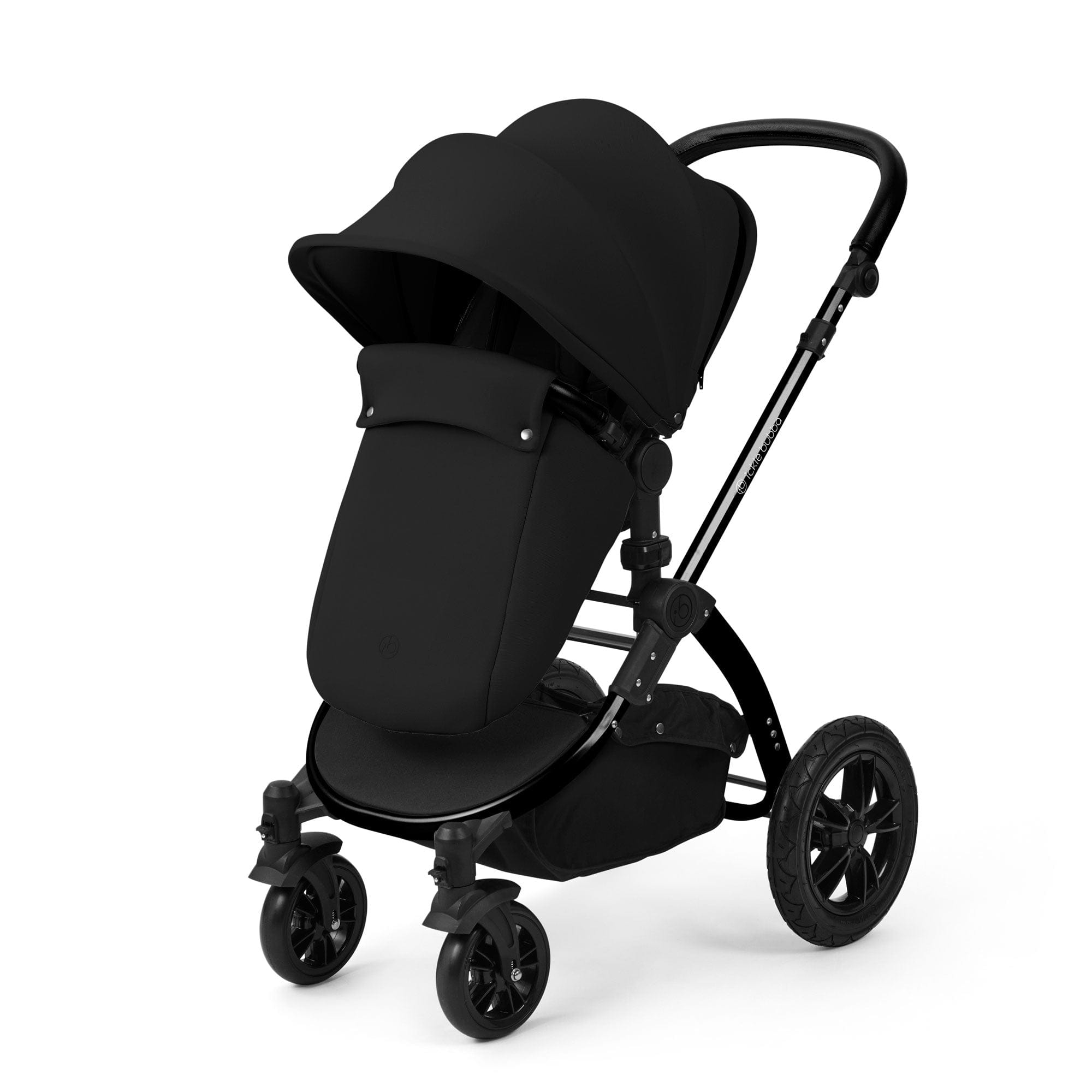 Ickle Bubba travel systems Ickle Bubba Stomp Luxe 12 Piece Travel System with Maxi-Cosi Cabriofix i-Size Car Seat & Isofix Base - Midnight