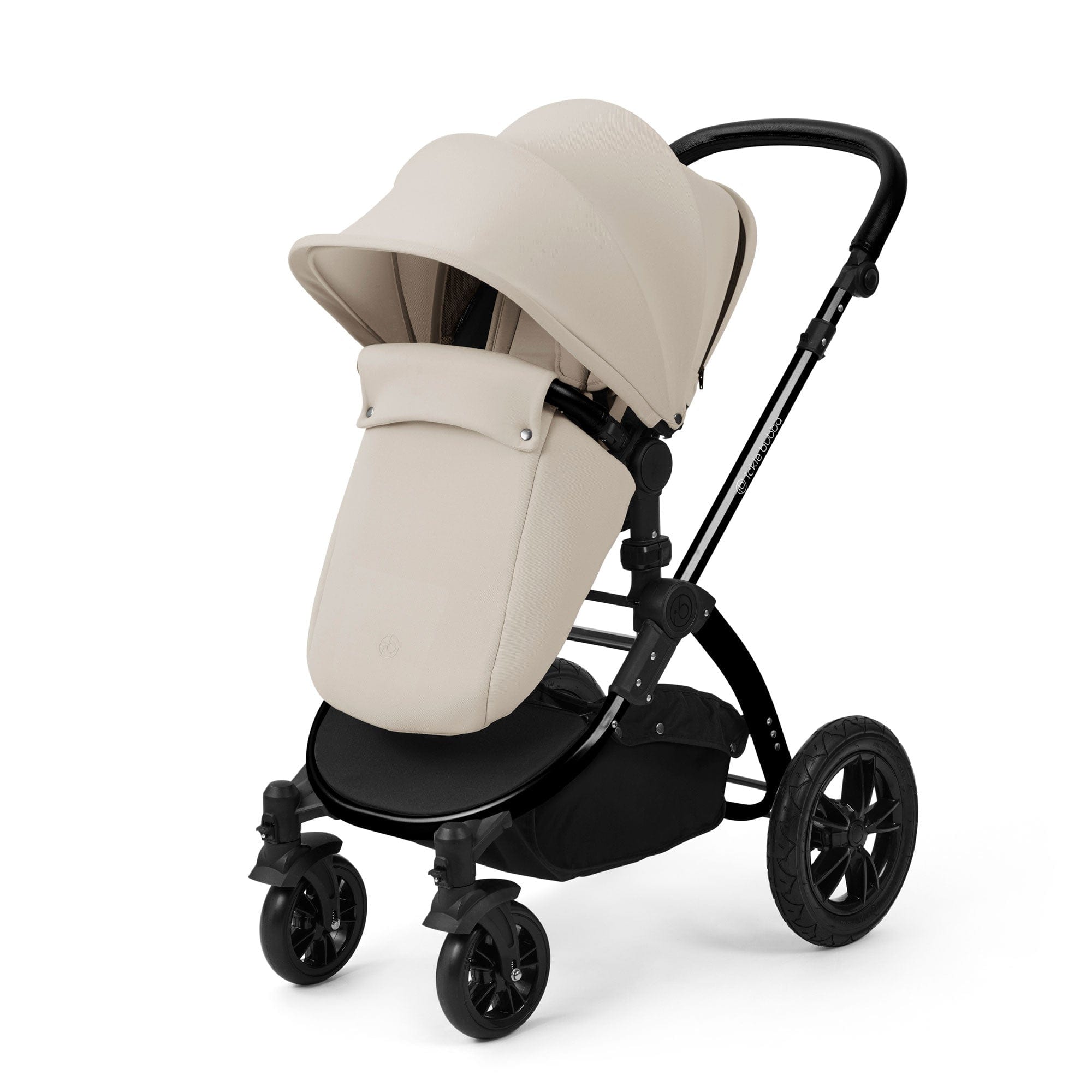 Ickle Bubba travel systems Ickle Bubba Stomp Luxe 12 Piece Travel System with Maxi-Cosi Cabriofix i-Size Car Seat & Isofix Base - Stone